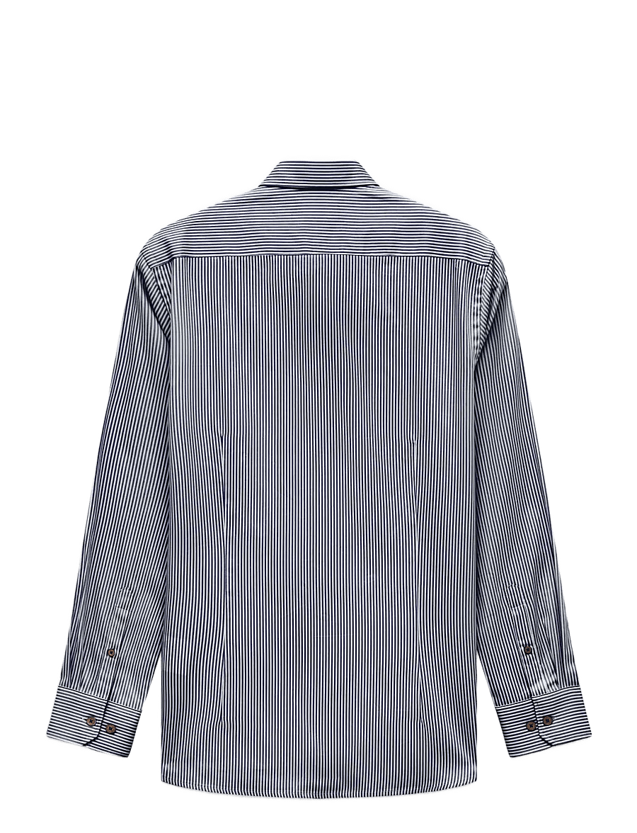 Bugatti - casual shirt 1/1 sleeve - vabaajasärgid - navy blue - 2