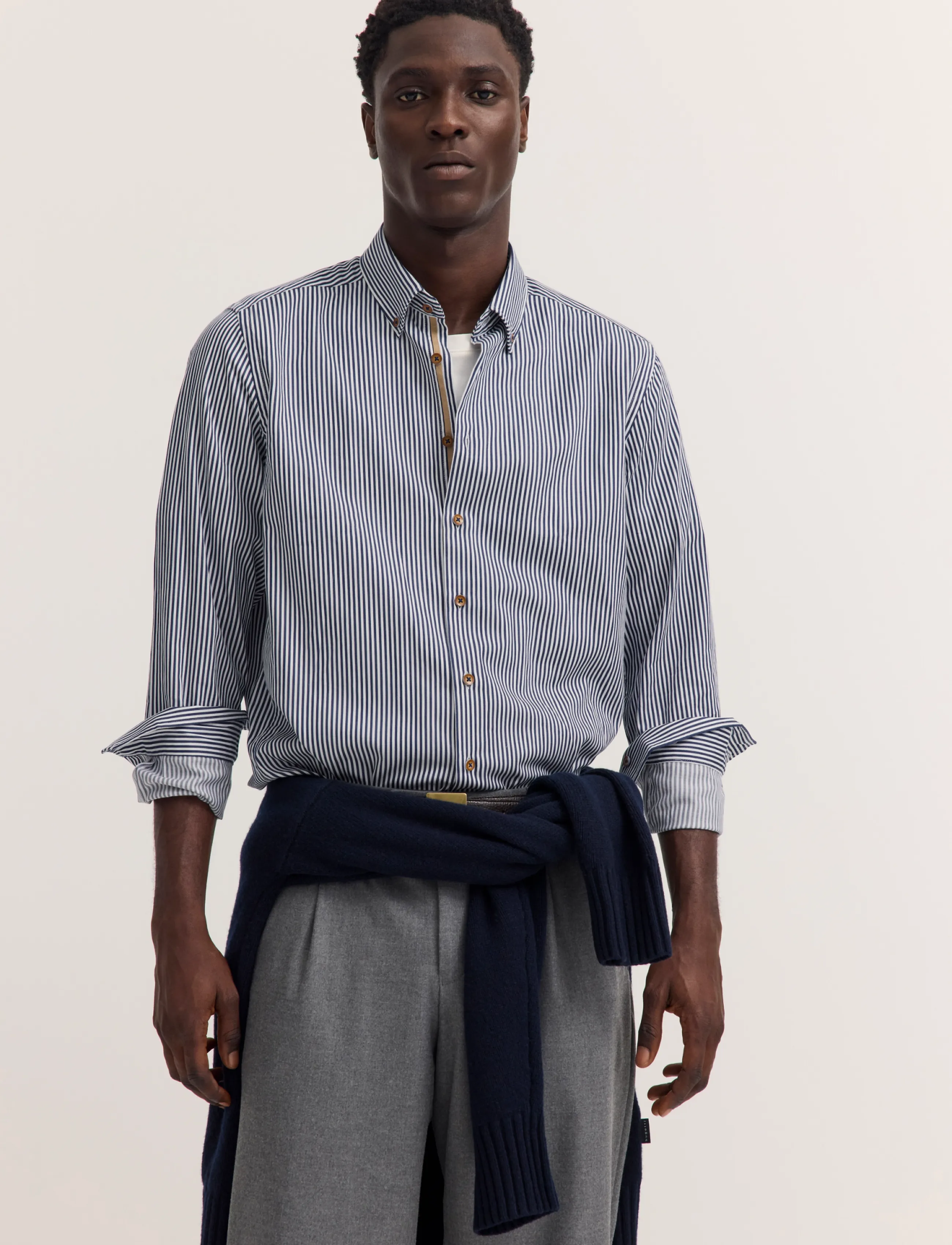 Bugatti casual shirt 1/1 sleeve - Särgid - NAVY BLUE / navy