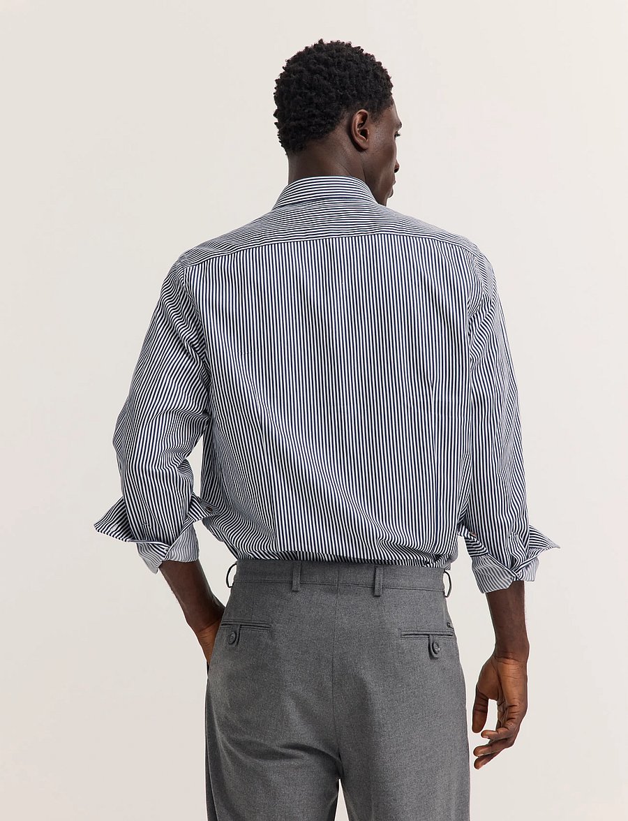 Bugatti - casual shirt 1/1 sleeve - vabaajasärgid - navy blue - 3