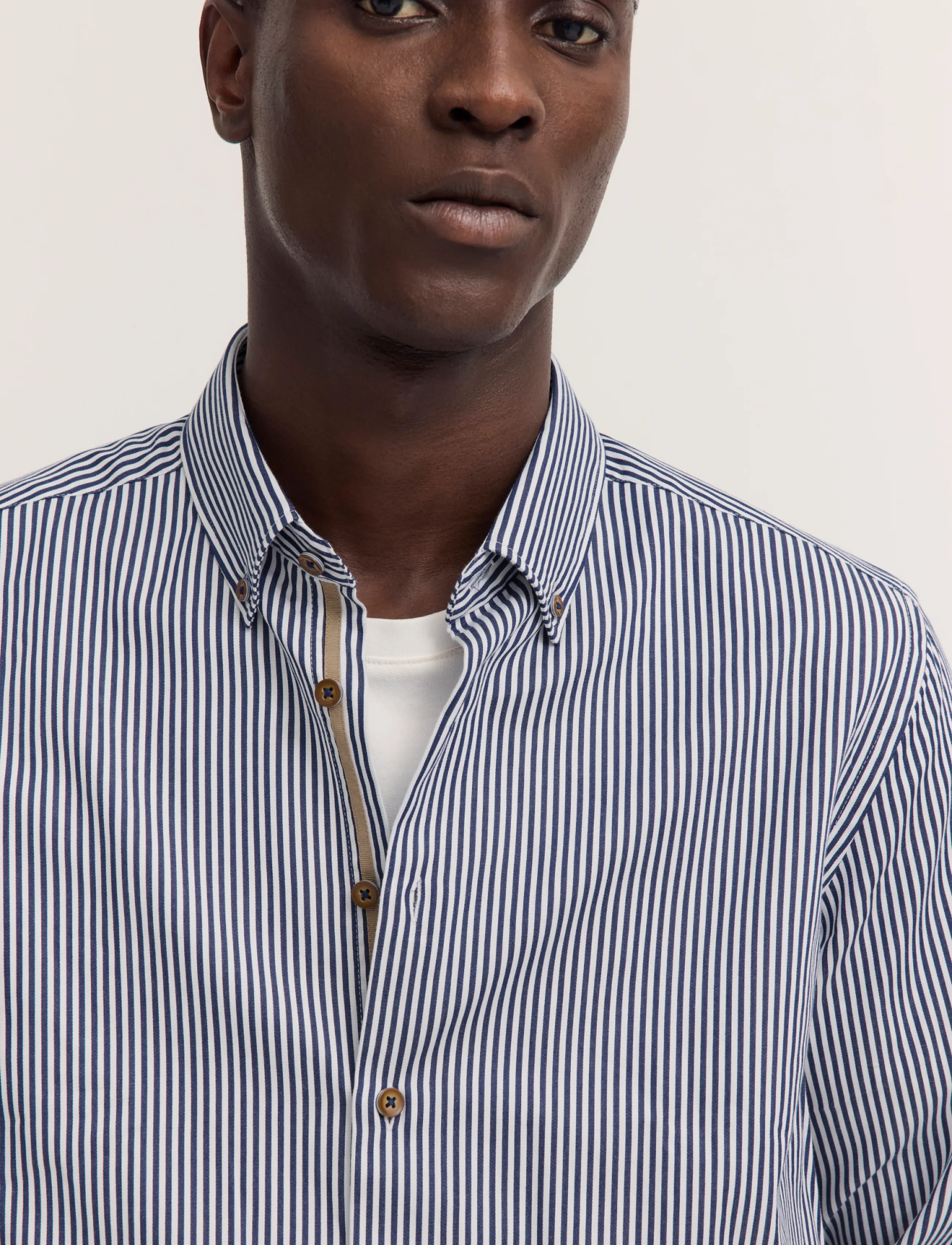 Bugatti - casual shirt 1/1 sleeve - vabaajasärgid - navy blue - 4