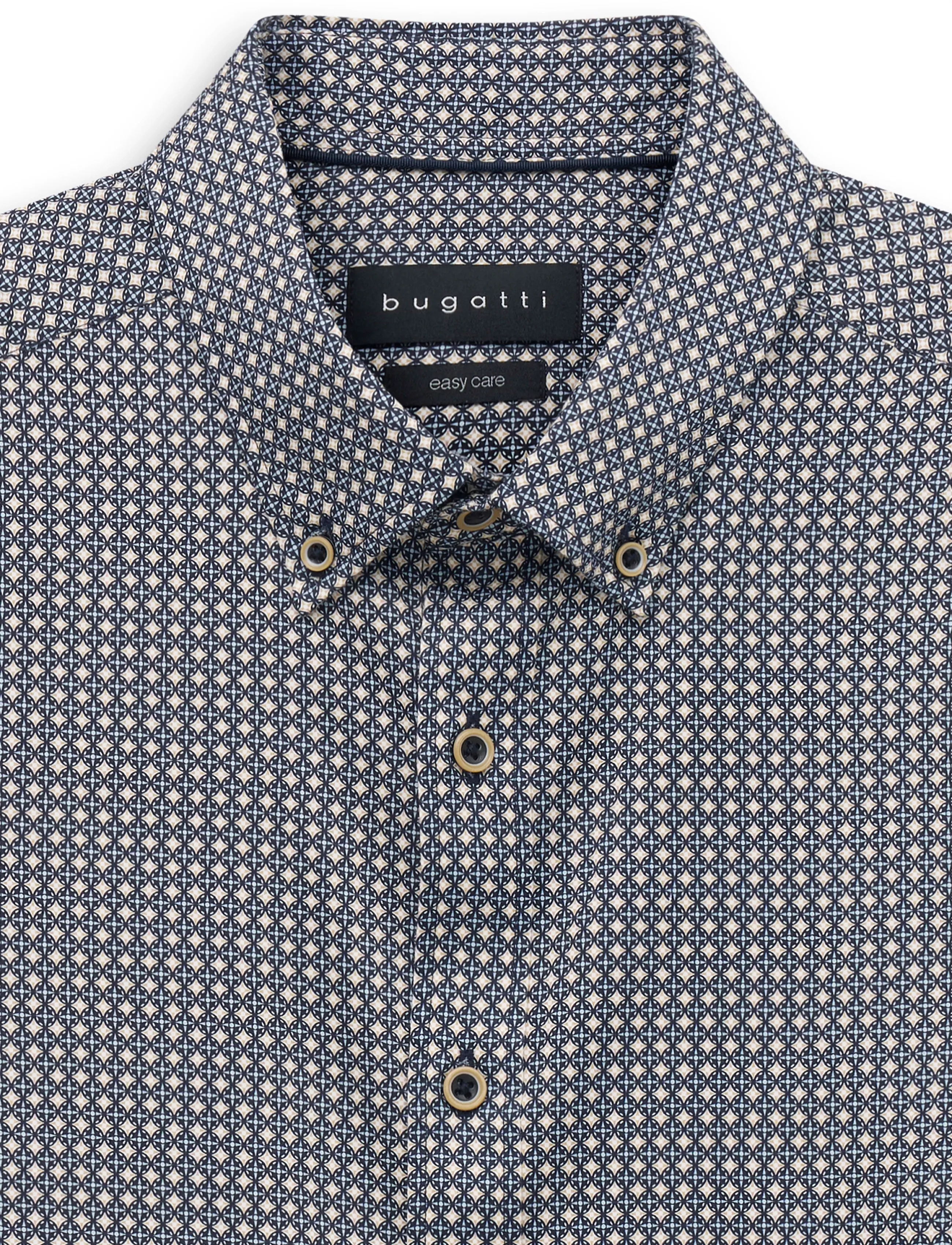 Bugatti - casual shirt 1/1 sleeve - vabaajasärgid - navy blue - 2