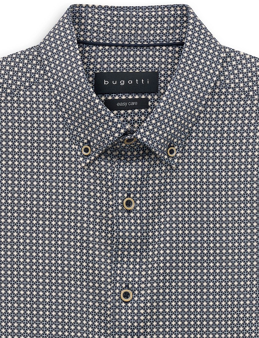 Bugatti - casual shirt 1/1 sleeve - vabaajasärgid - navy blue - 2