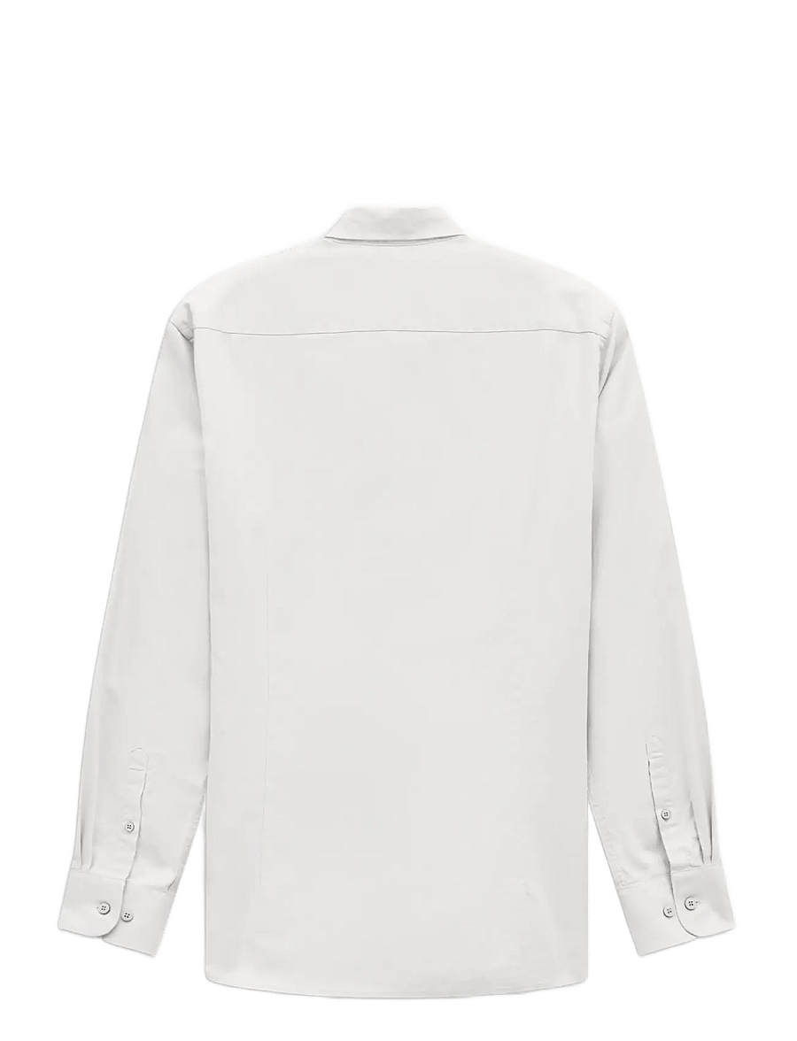 Bugatti - casual shirt 1/1 sleeve - vabaajasärgid - white - 1