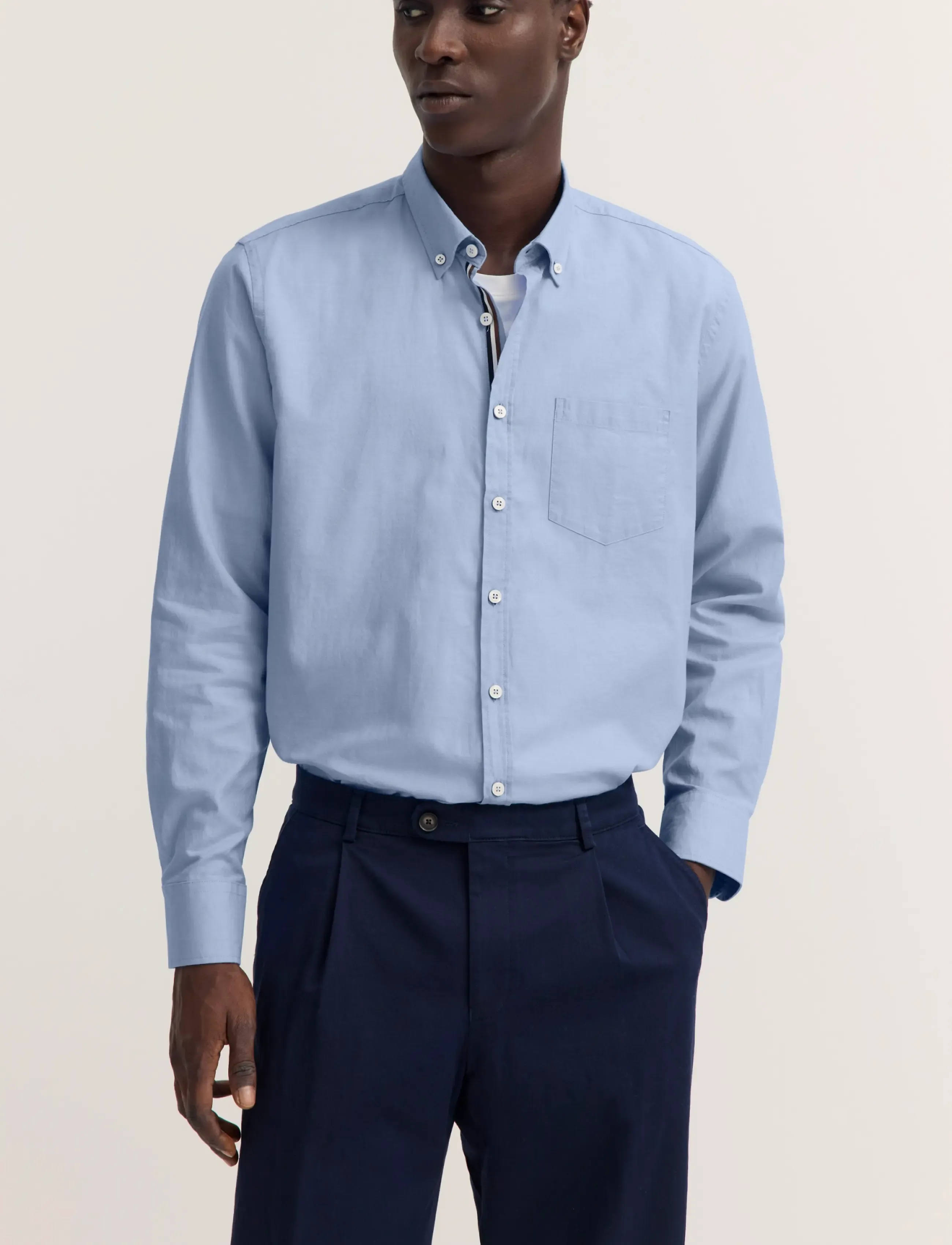 Bugatti casual shirt 1/1 sleeve - Särgid - LIGHT BLUE / blue