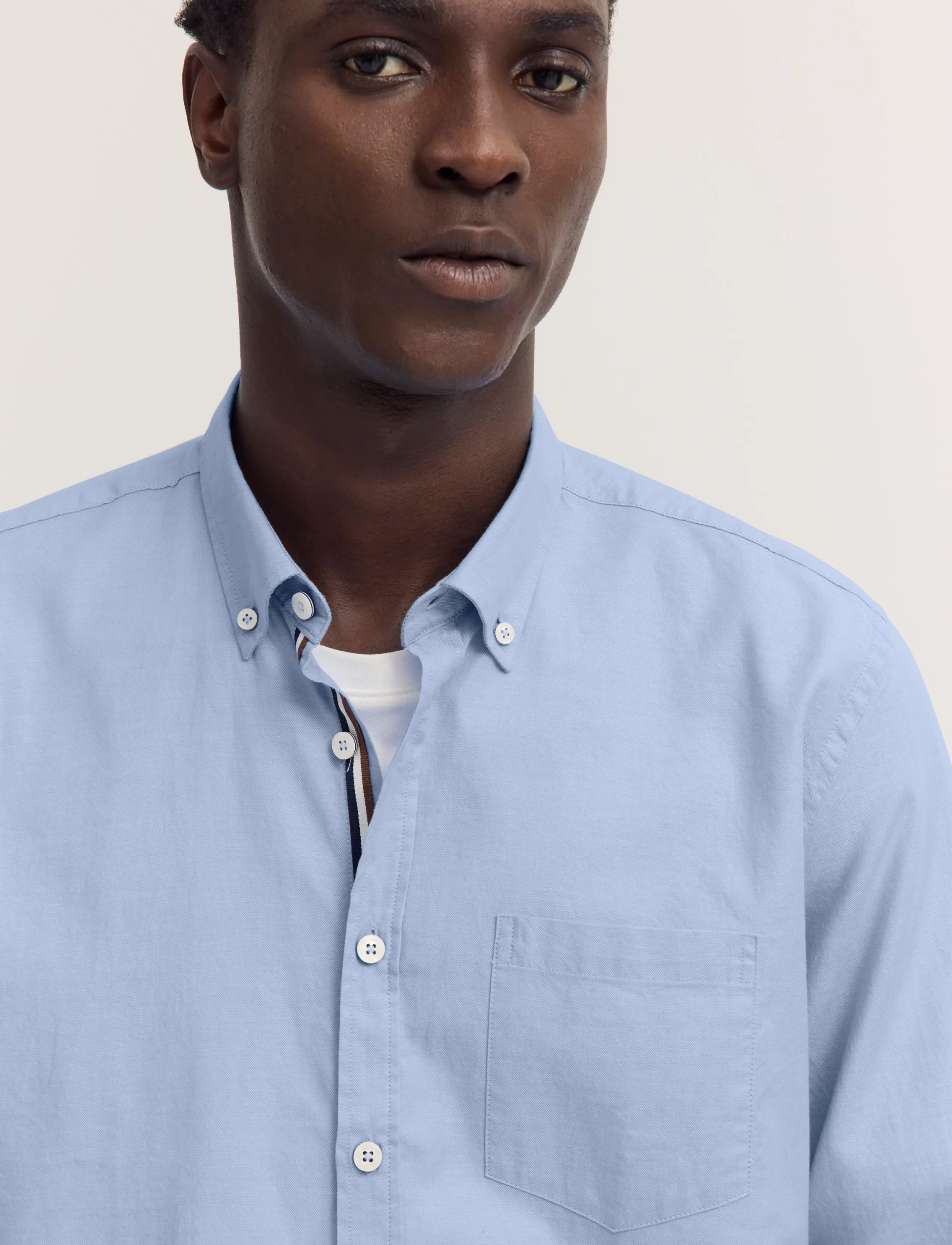 Bugatti - casual shirt 1/1 sleeve - oxfordi särgid - light blue - 4