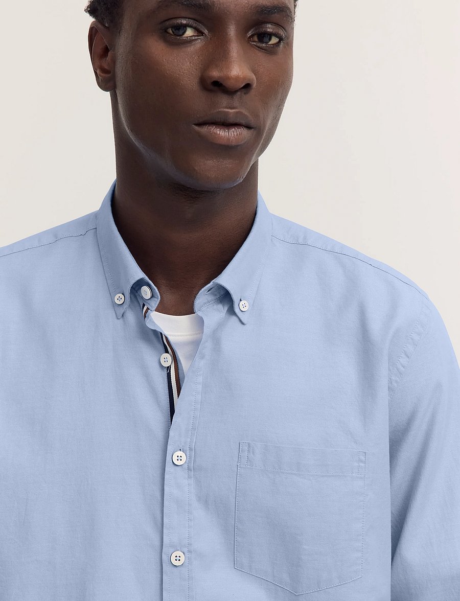 Bugatti - casual shirt 1/1 sleeve - oxfordi särgid - light blue - 4