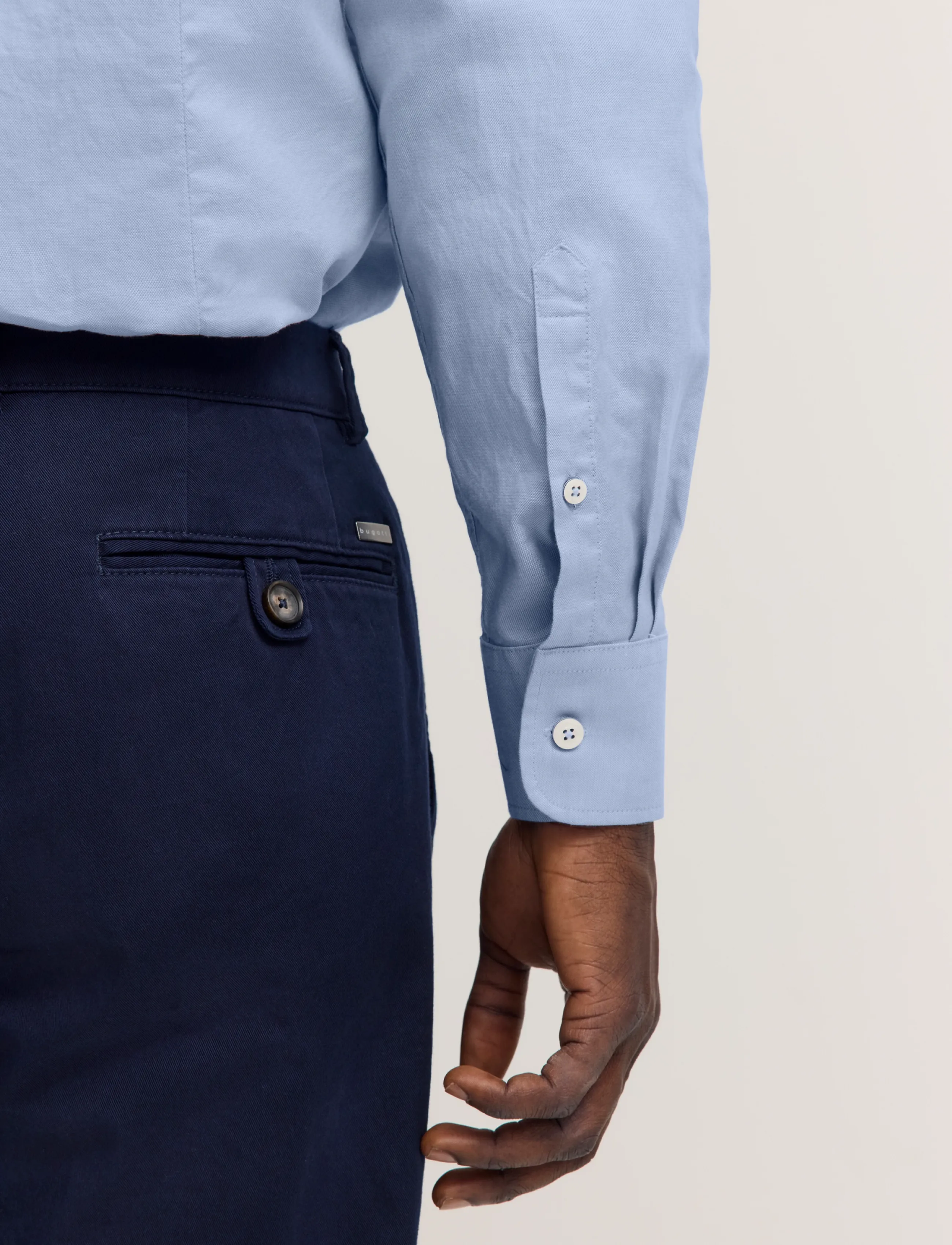 Bugatti - casual shirt 1/1 sleeve - oxfordi särgid - light blue - 5