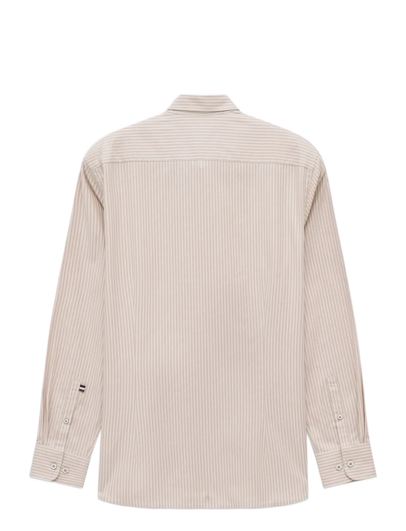 Bugatti - casual shirt 1/1 sleeve - vabaajasärgid - beige - 2
