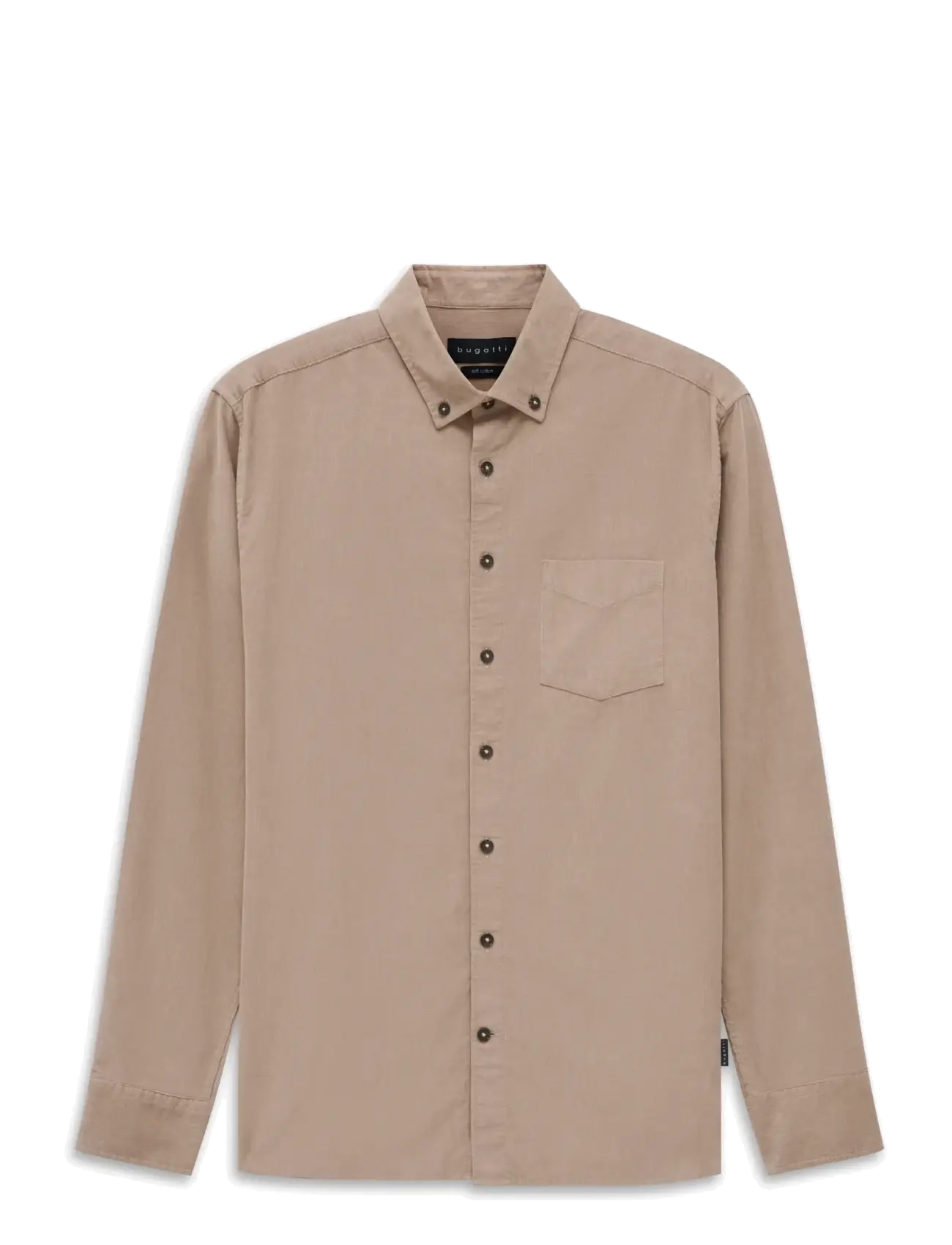 Bugatti - Casual shirt 1/1 sleeve - casual skjorter - beige - 1
