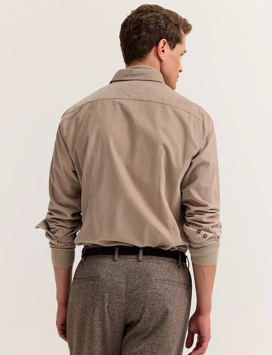 Bugatti - Casual shirt 1/1 sleeve - casual skjorter - beige - 3