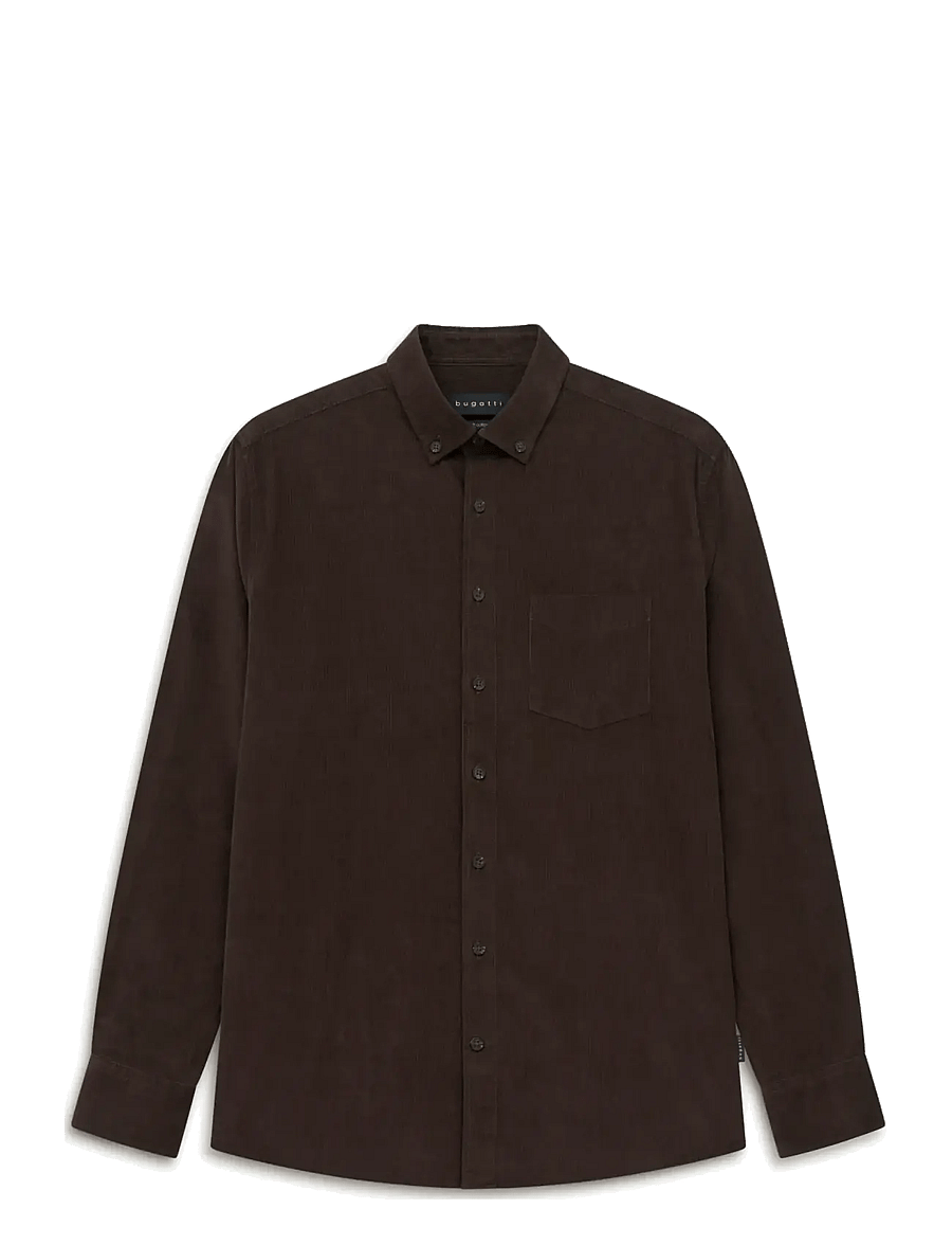 Bugatti - Casual shirt 1/1 sleeve - manchesterskjortor - brown - 1