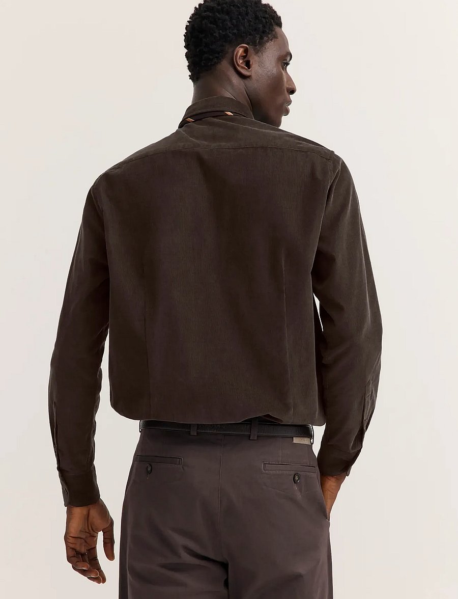 Bugatti - Casual shirt 1/1 sleeve - manchesterskjortor - brown - 3
