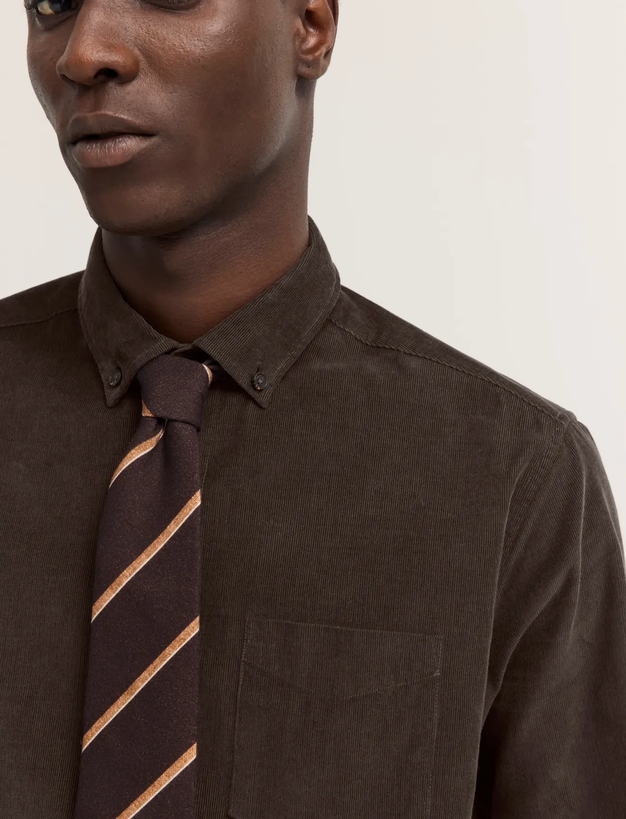 Bugatti - Casual shirt 1/1 sleeve - manchesterskjortor - brown - 4
