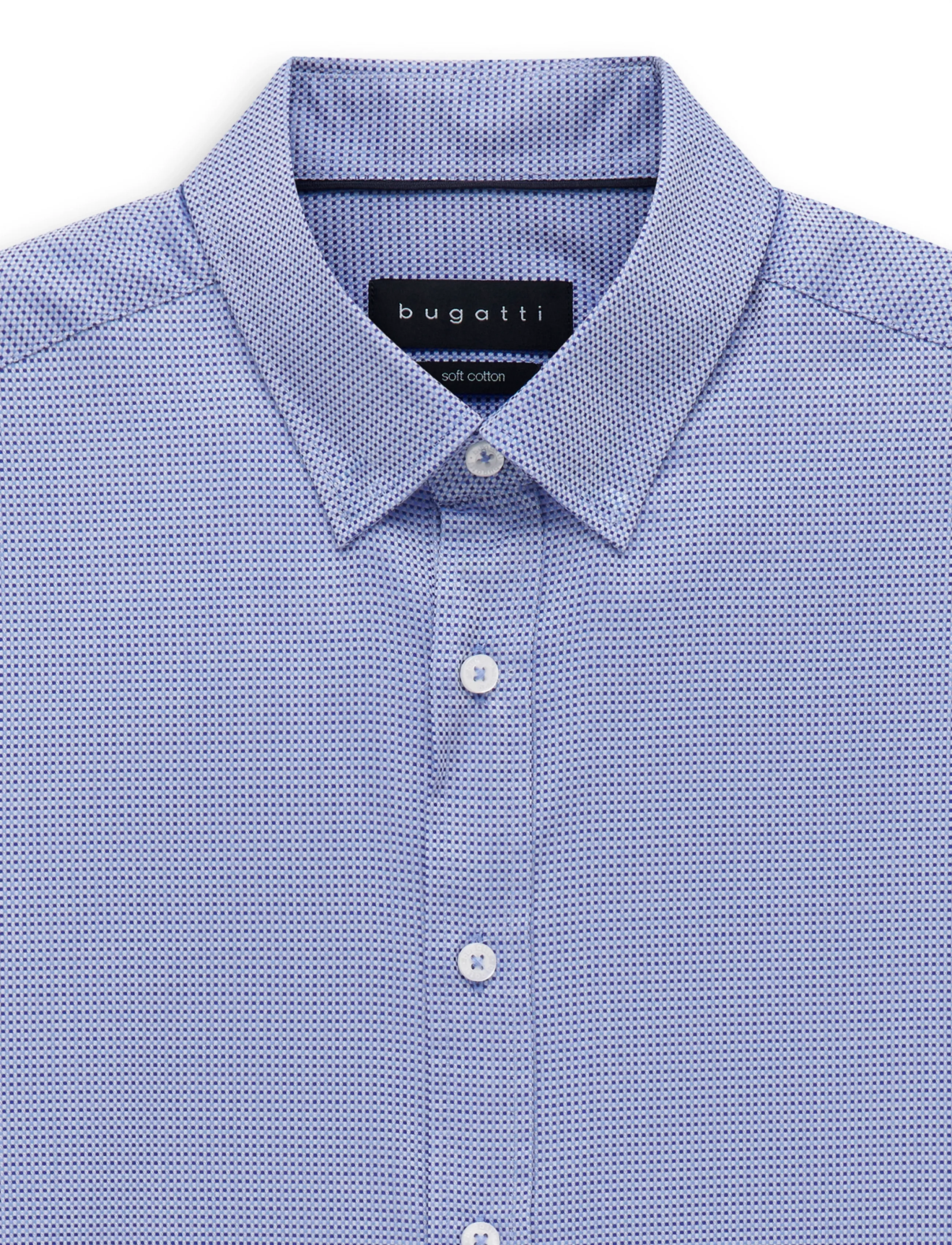 Bugatti - casual shirt 1/1 sleeve - vabaajasärgid - navy blue - 2