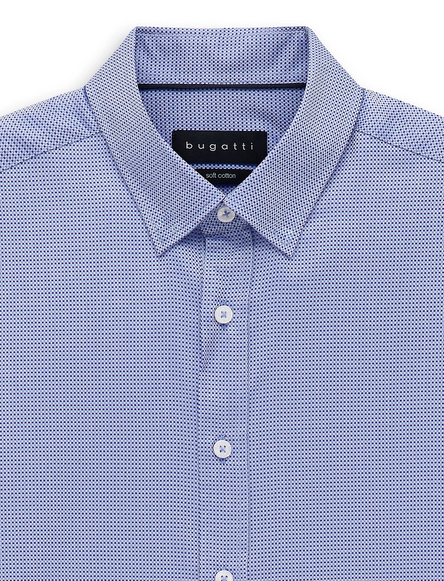 Bugatti - casual shirt 1/1 sleeve - vabaajasärgid - navy blue - 2