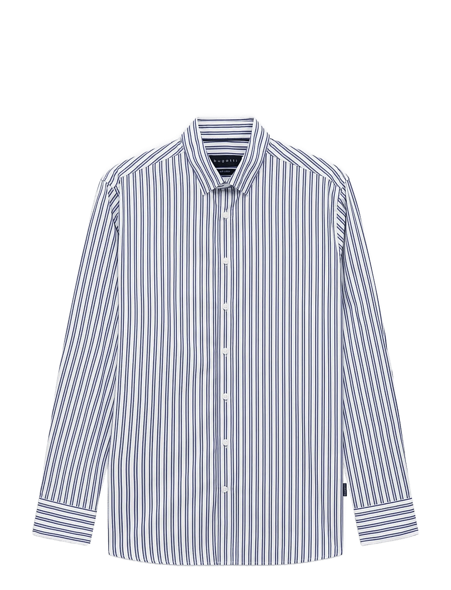 Bugatti - casual shirt 1/1 sleeve - triibulised särgid - navy blue - 1