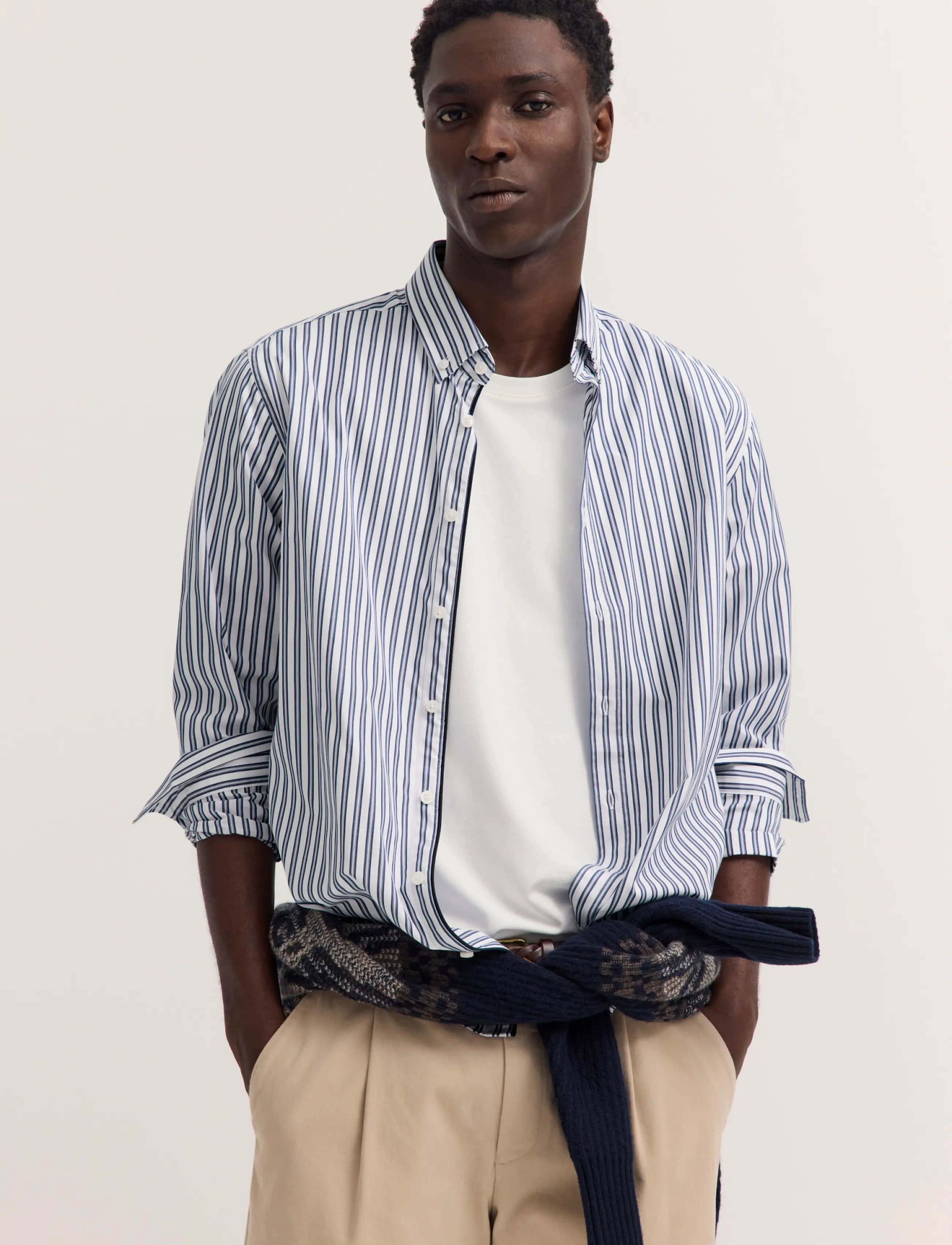 Bugatti casual shirt 1/1 sleeve - Särgid - NAVY BLUE / navy