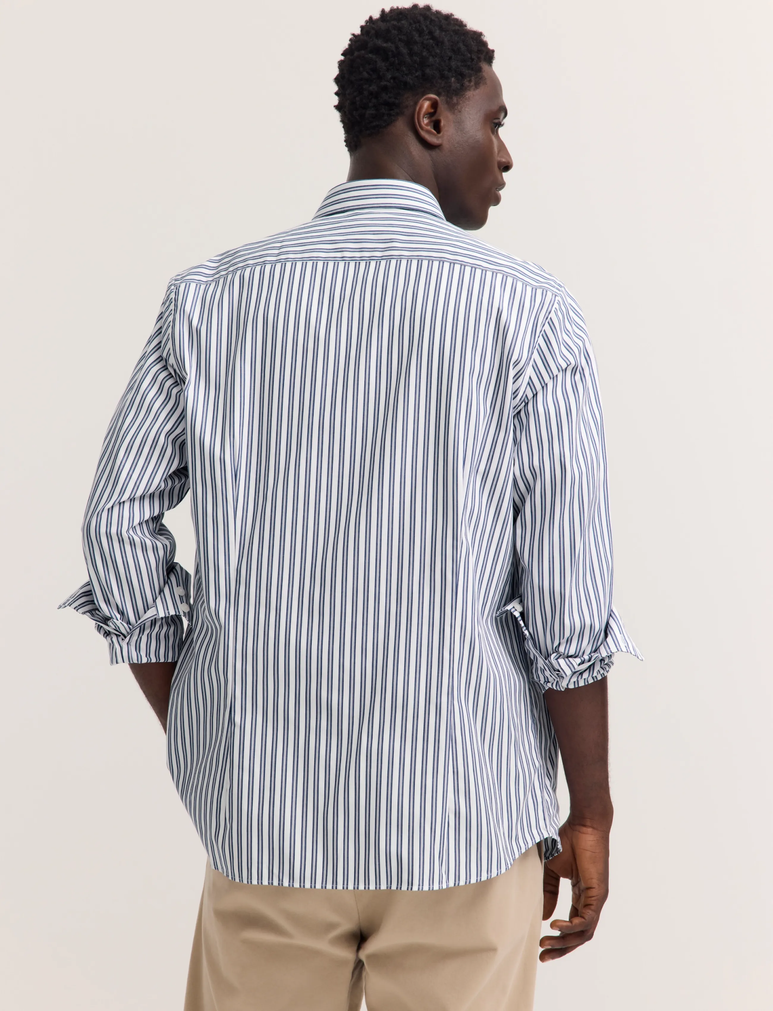 Bugatti - casual shirt 1/1 sleeve - triibulised särgid - navy blue - 3