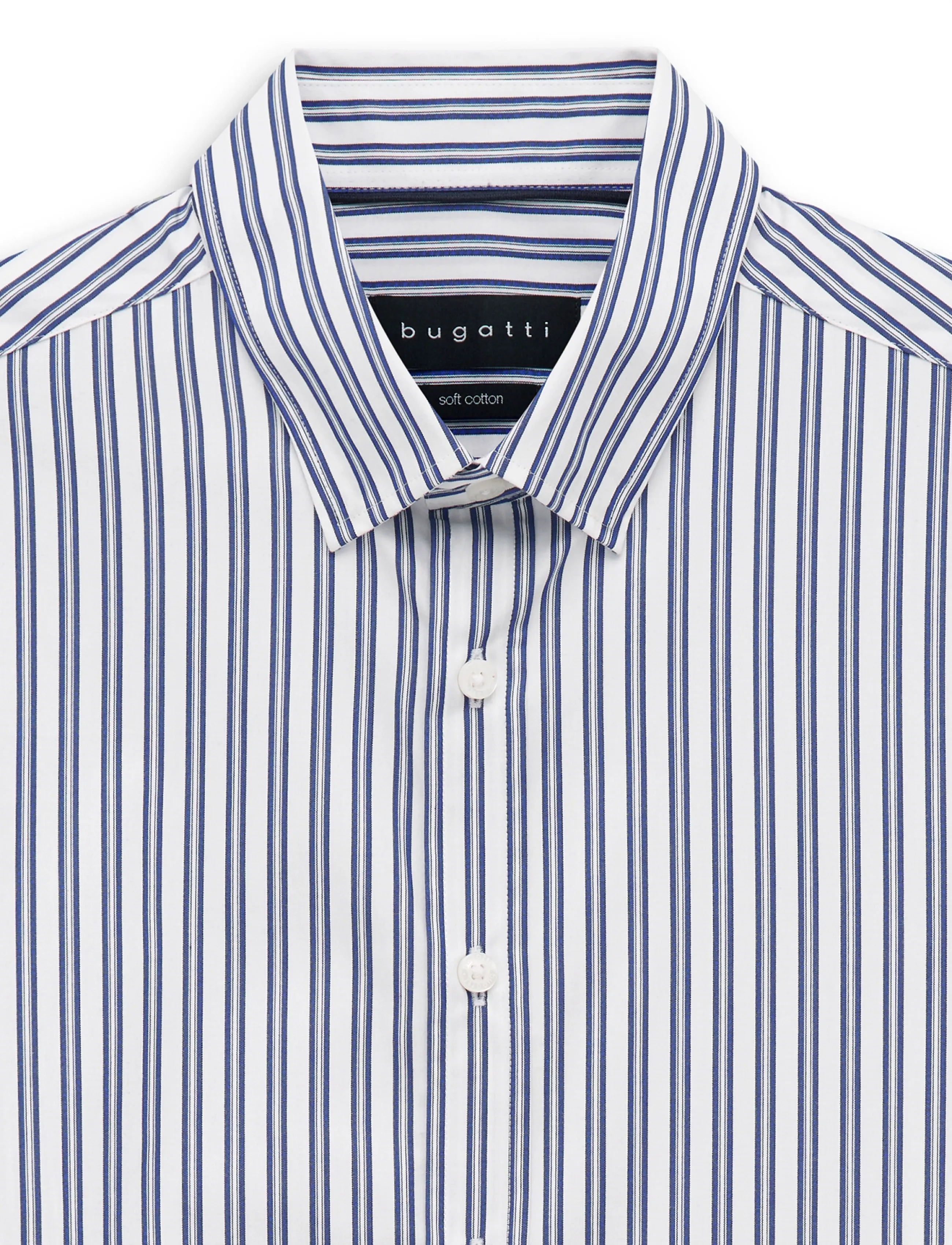 Bugatti - casual shirt 1/1 sleeve - triibulised särgid - navy blue - 5