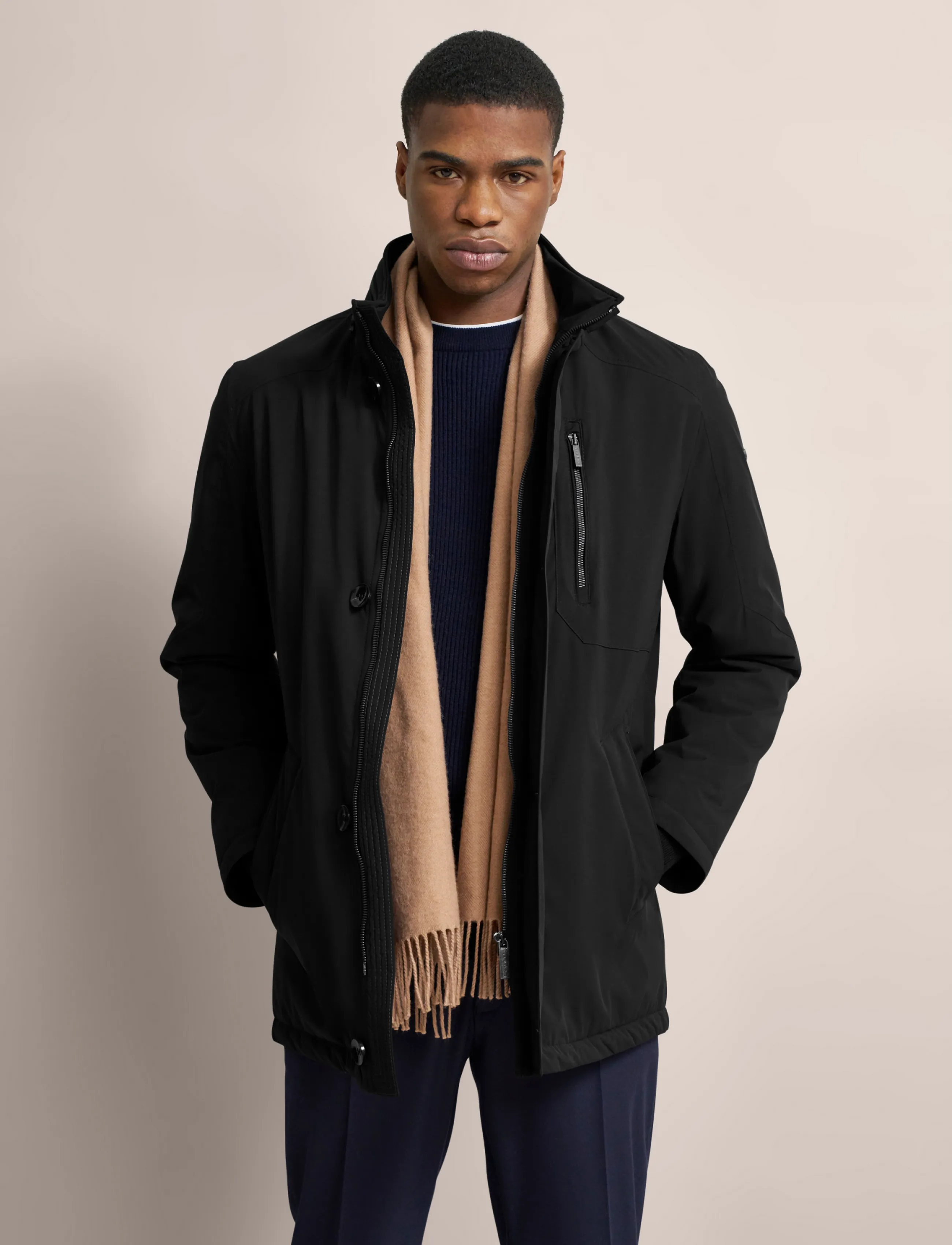 Bugatti jacket - Üleriided - BLACK / black
