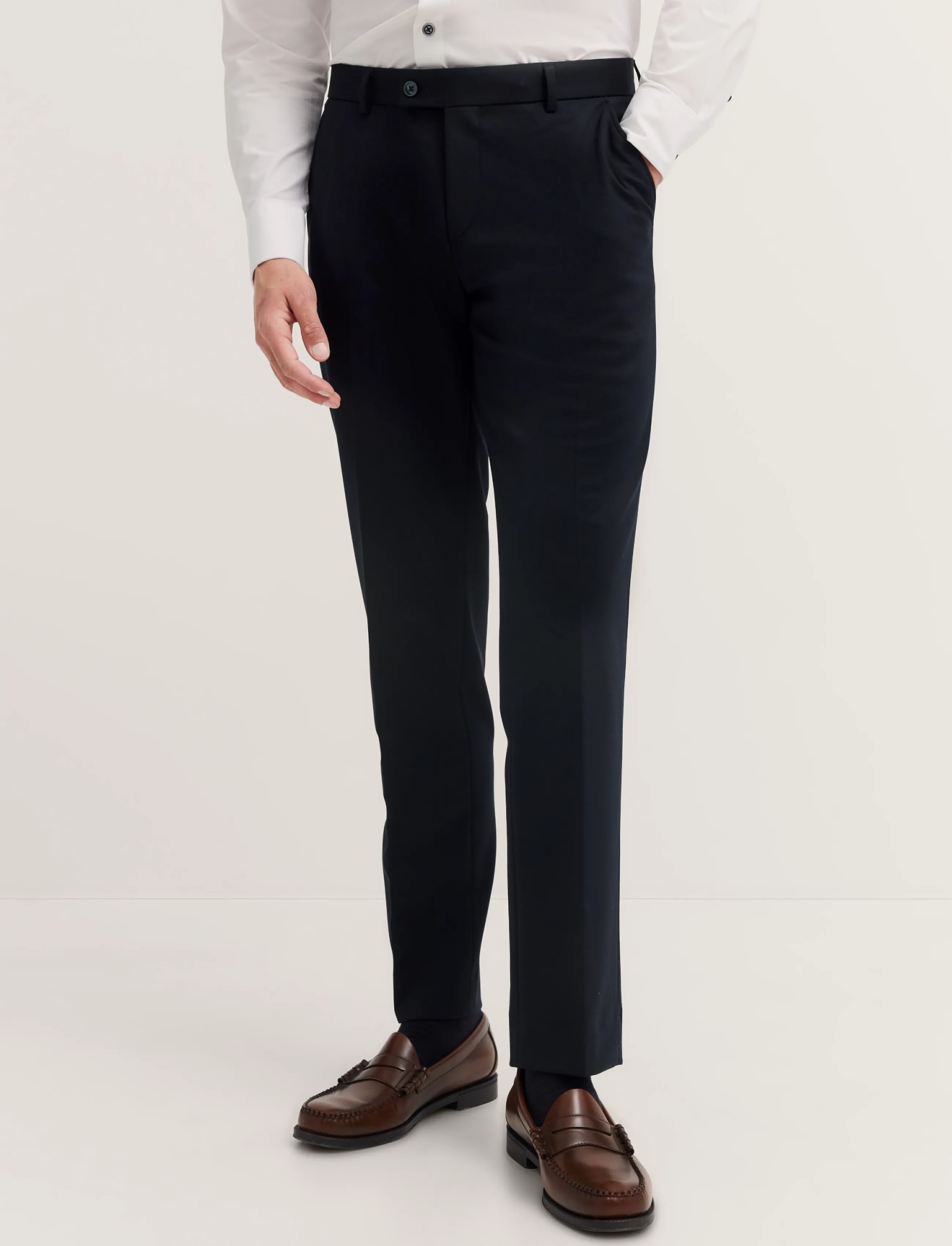 Bugatti trousers - Byxor - NAVY / navy