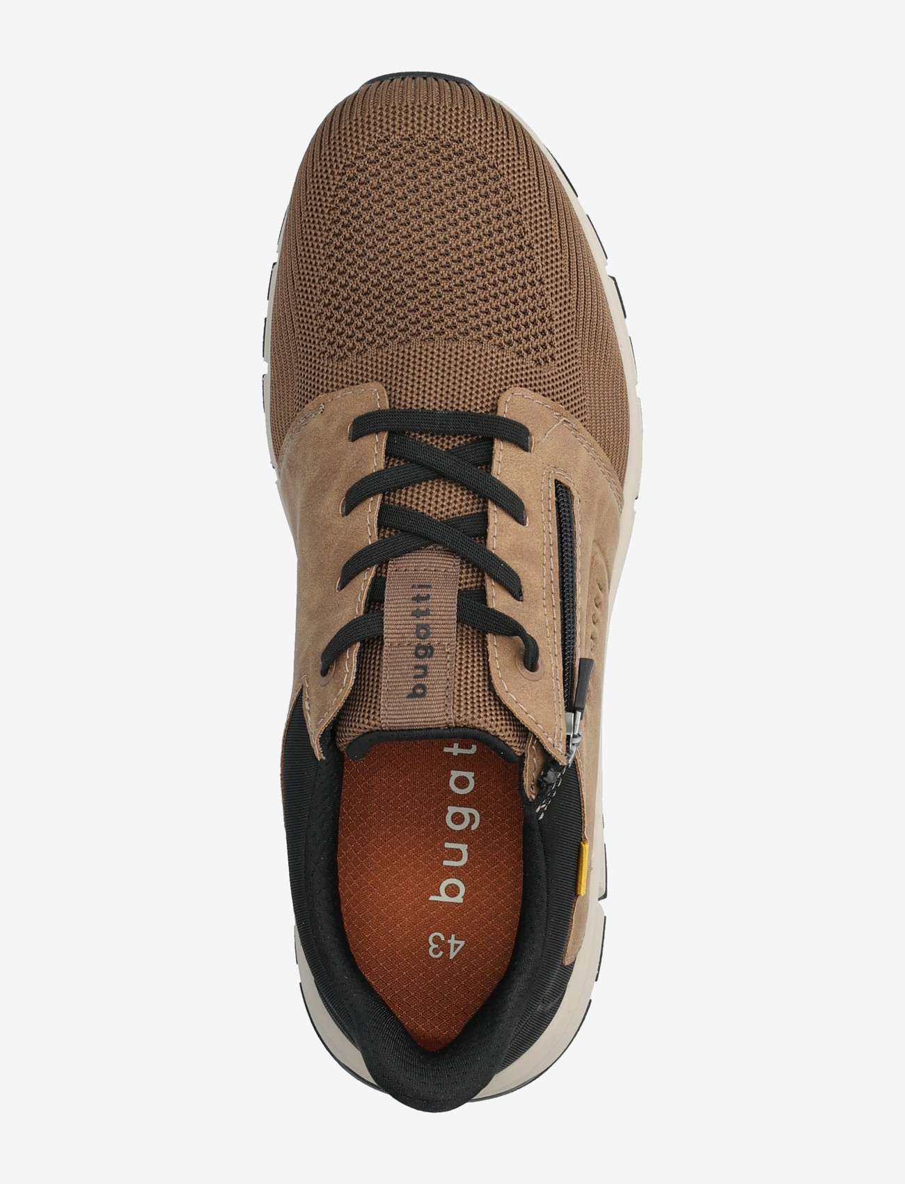 Bugatti - 6389 - low tops - cognac/black - 3