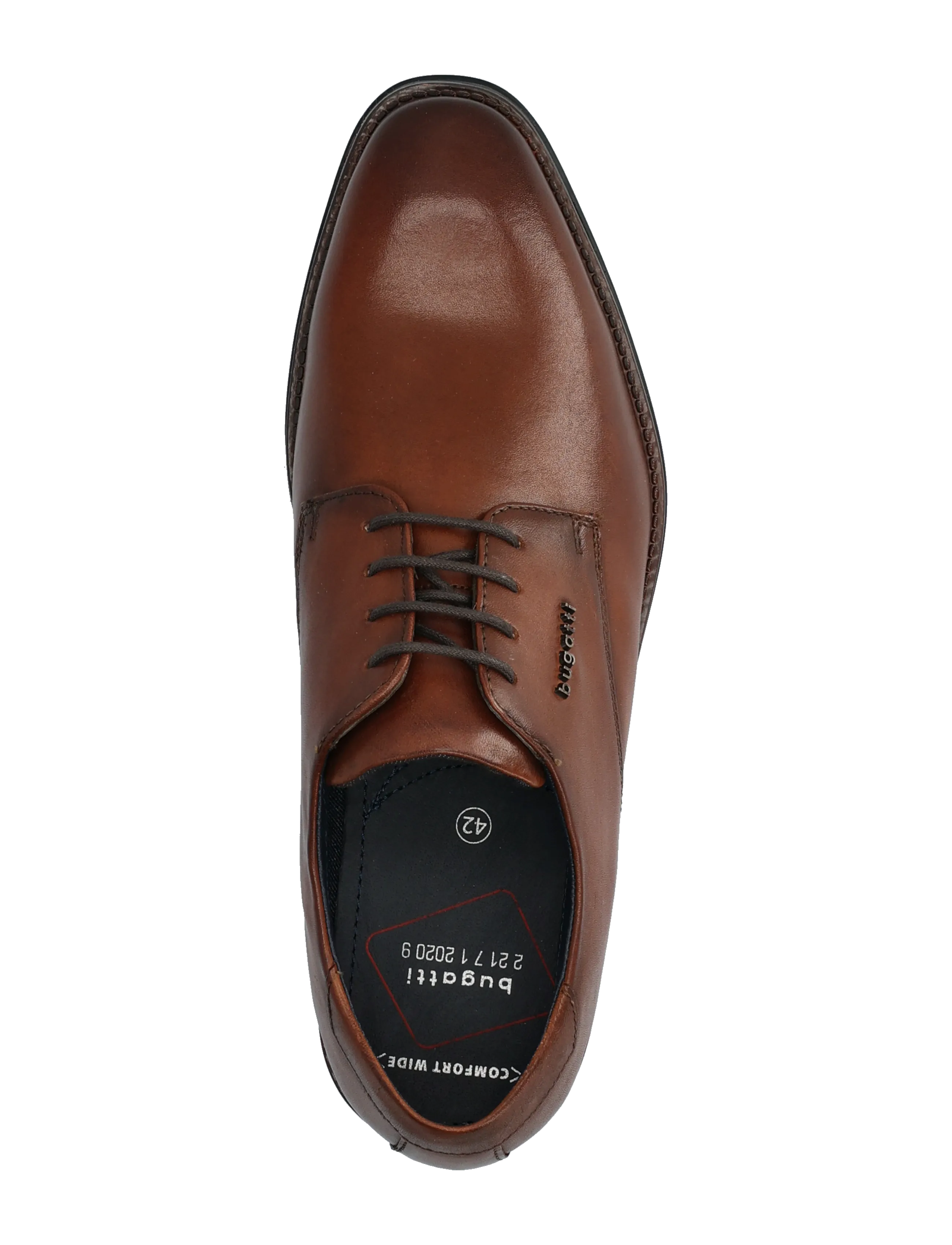 Bugatti - 15964-V1 - patent leather shoes - cognac - 3