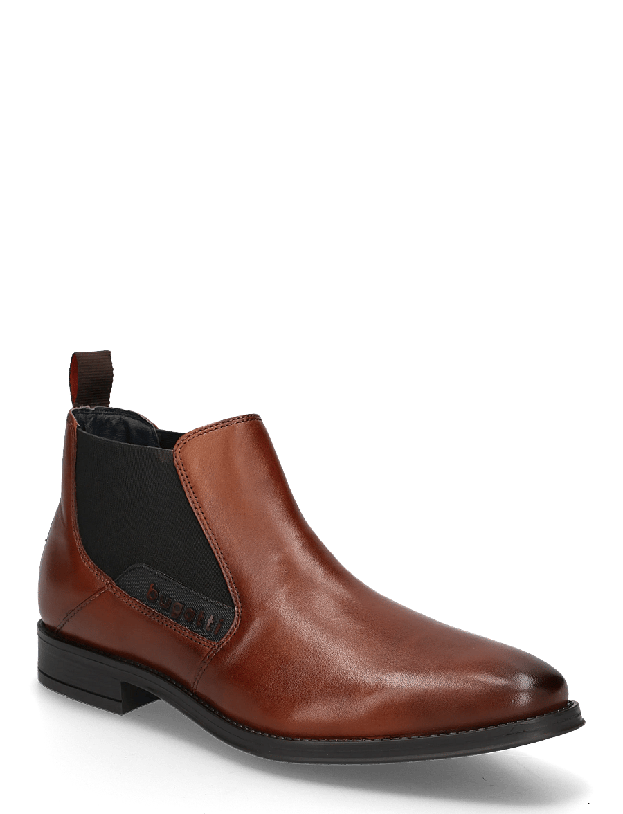 Bugatti - 15965 - chelsea boots - cognac - 0