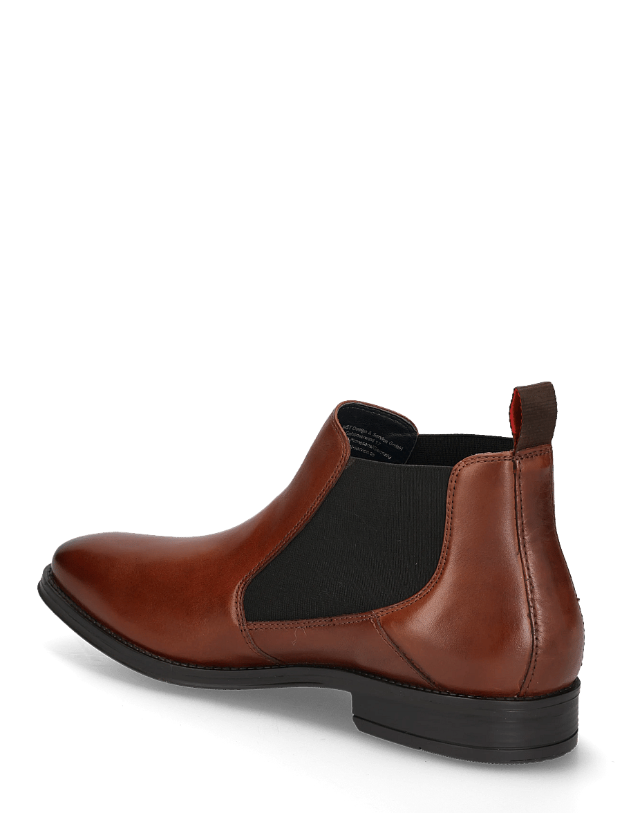 Bugatti - 15965 - chelsea boots - cognac - 1