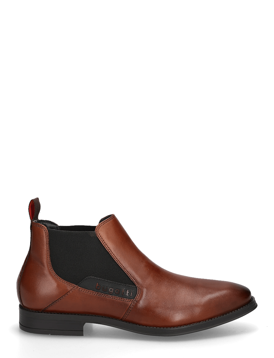 Bugatti - 15965 - chelsea boots - cognac - 2