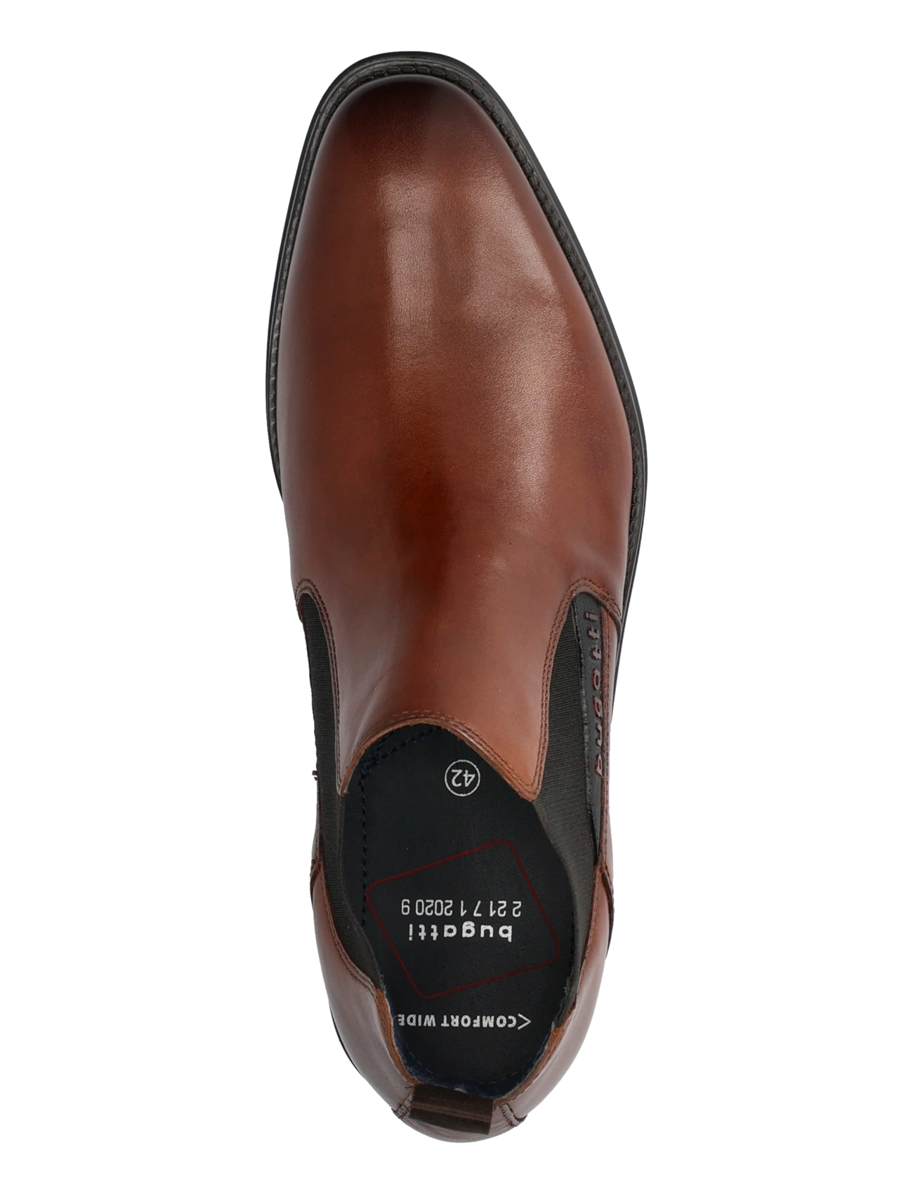 Bugatti - 15965 - chelsea boots - cognac - 3