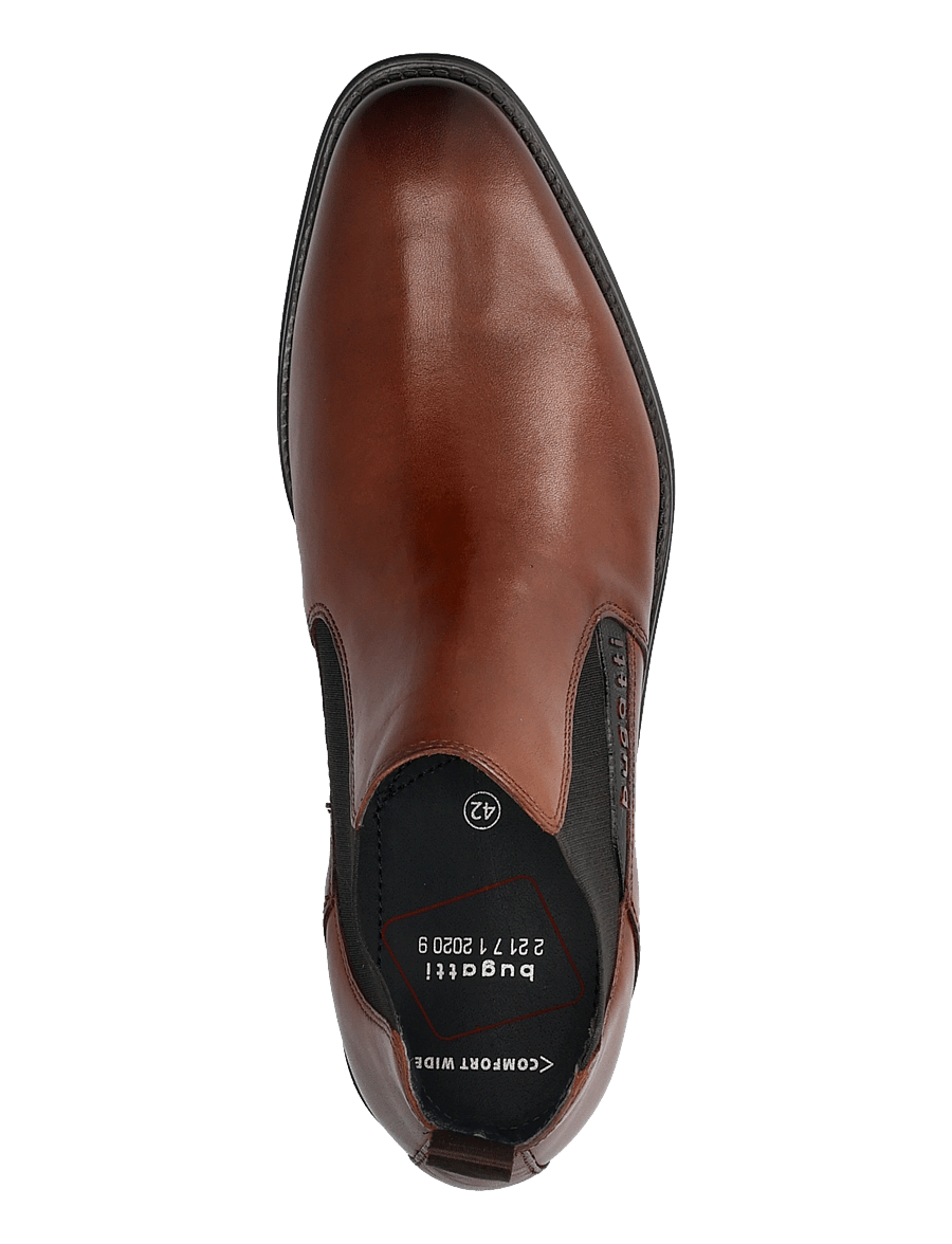 Bugatti - 15965 - chelsea boots - cognac - 3