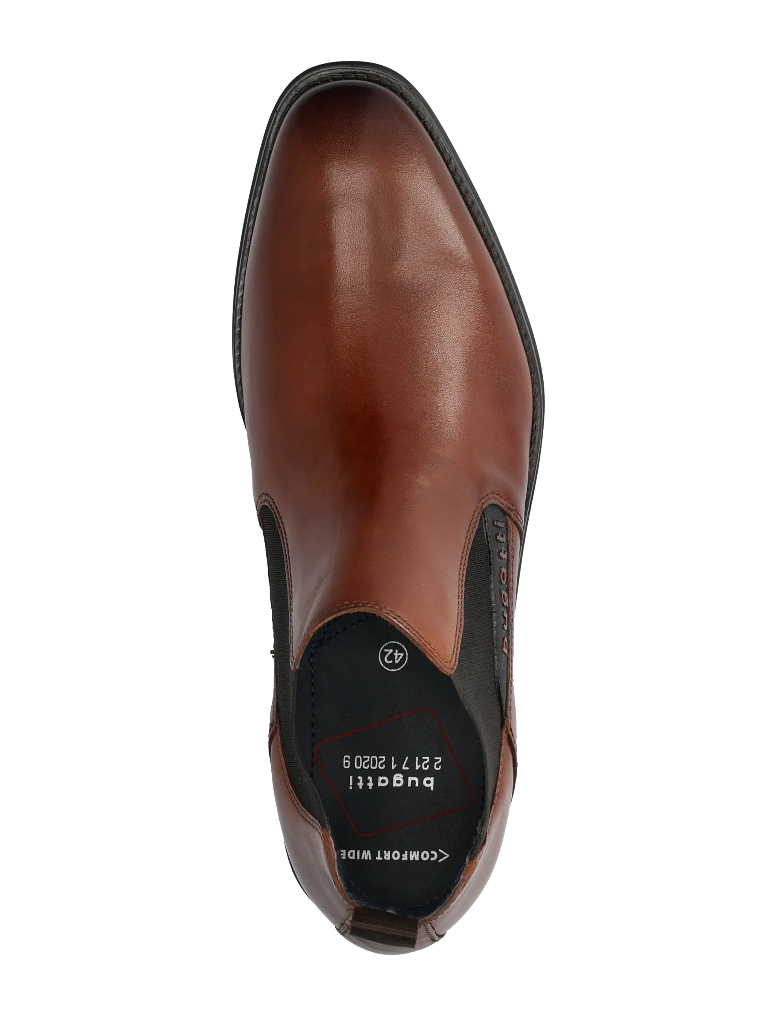 Bugatti - 15965 - chelsea boots - cognac - 3