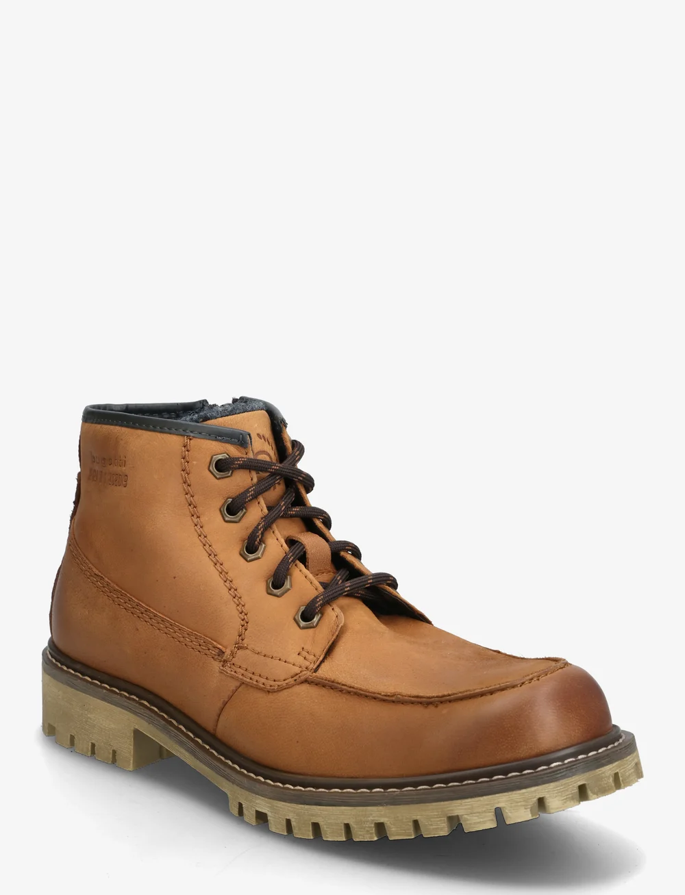 Bugatti - 303200 - støvler med snøre - cognac - 0