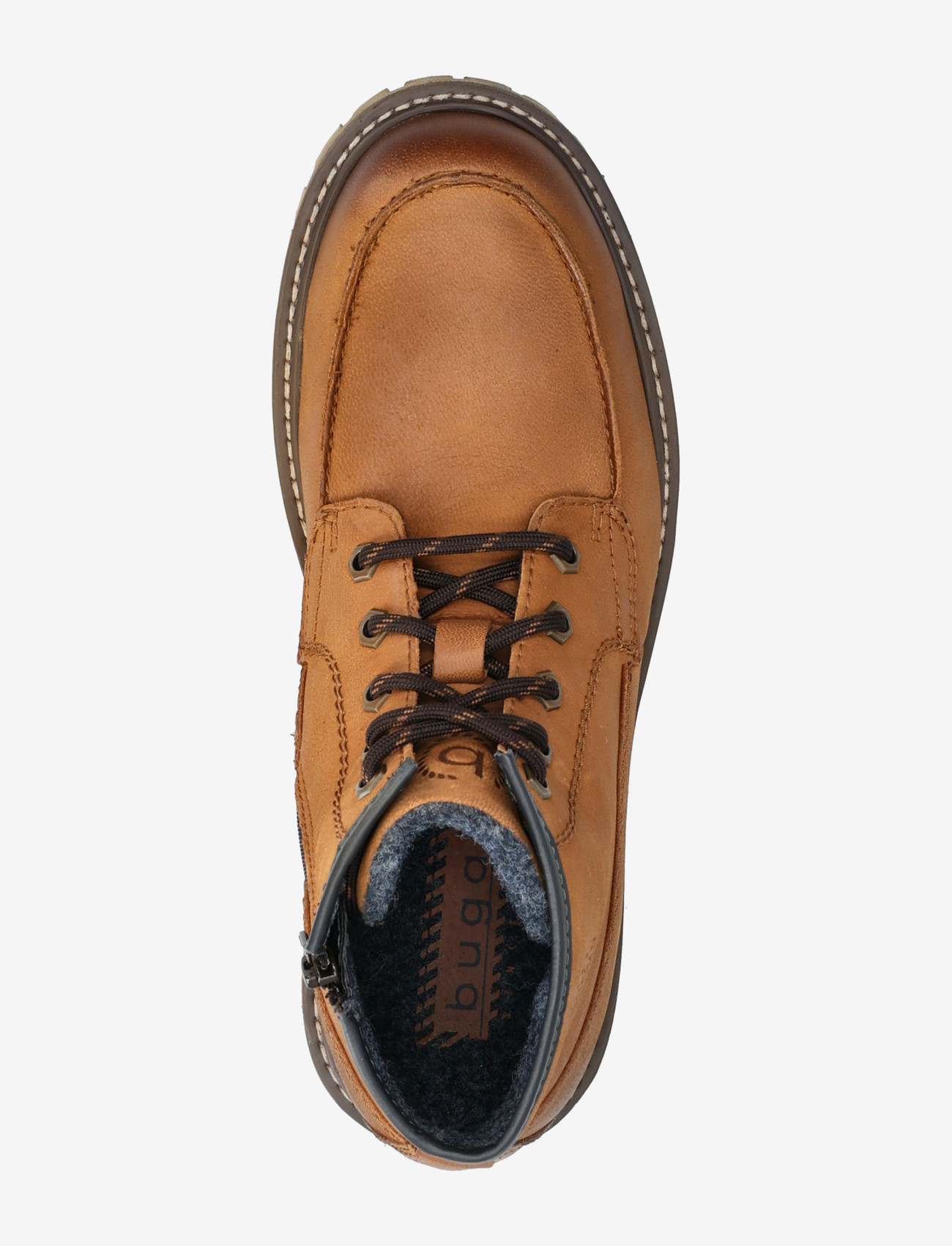 Bugatti - 303200 - støvler med snøre - cognac - 3