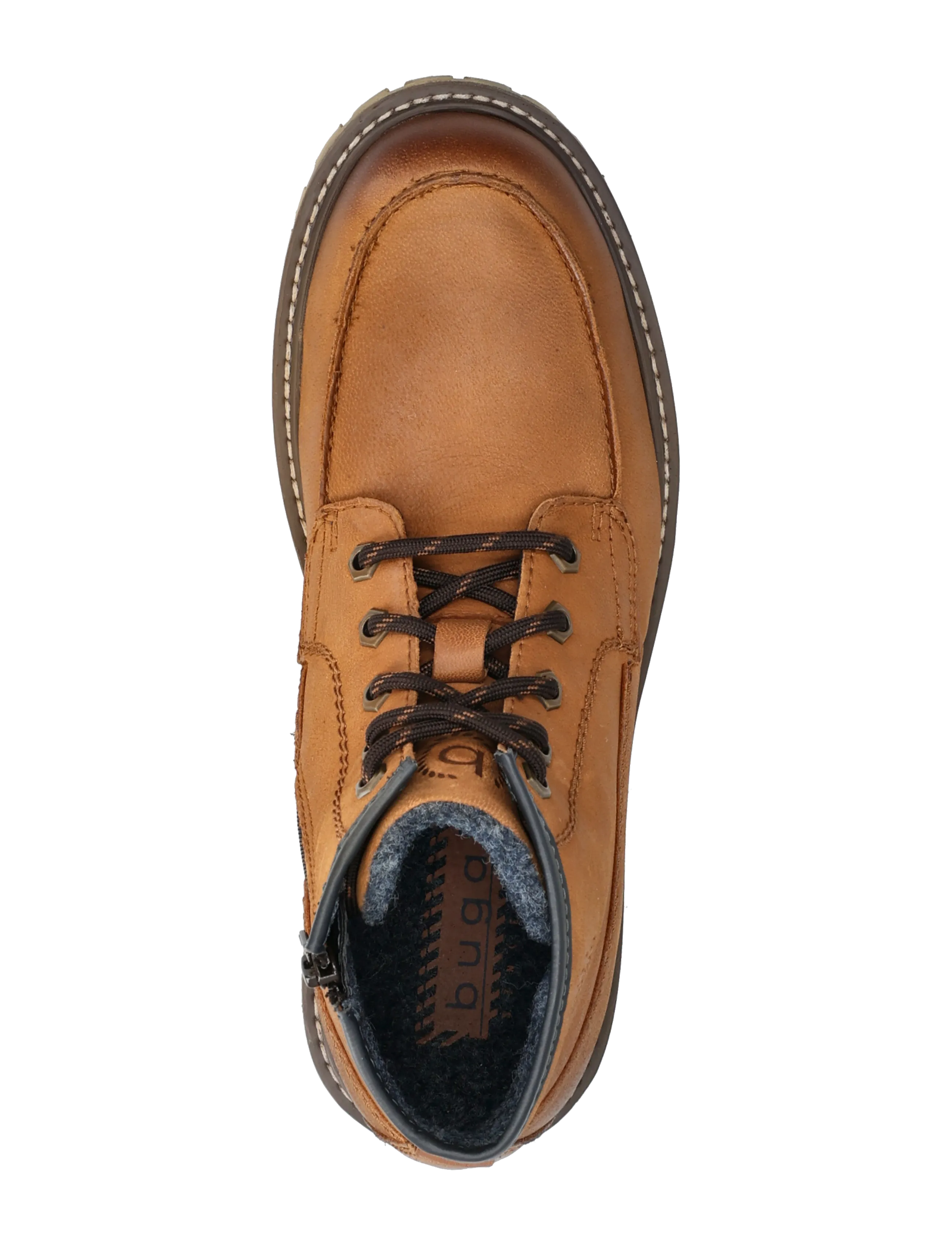 Bugatti - 303200 - schnürschuhe - cognac - 3