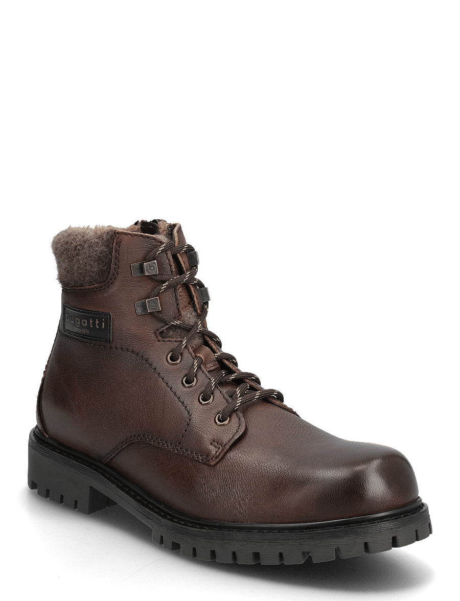 Bugatti - 503200 - støvler med snøre - dark brown - 0