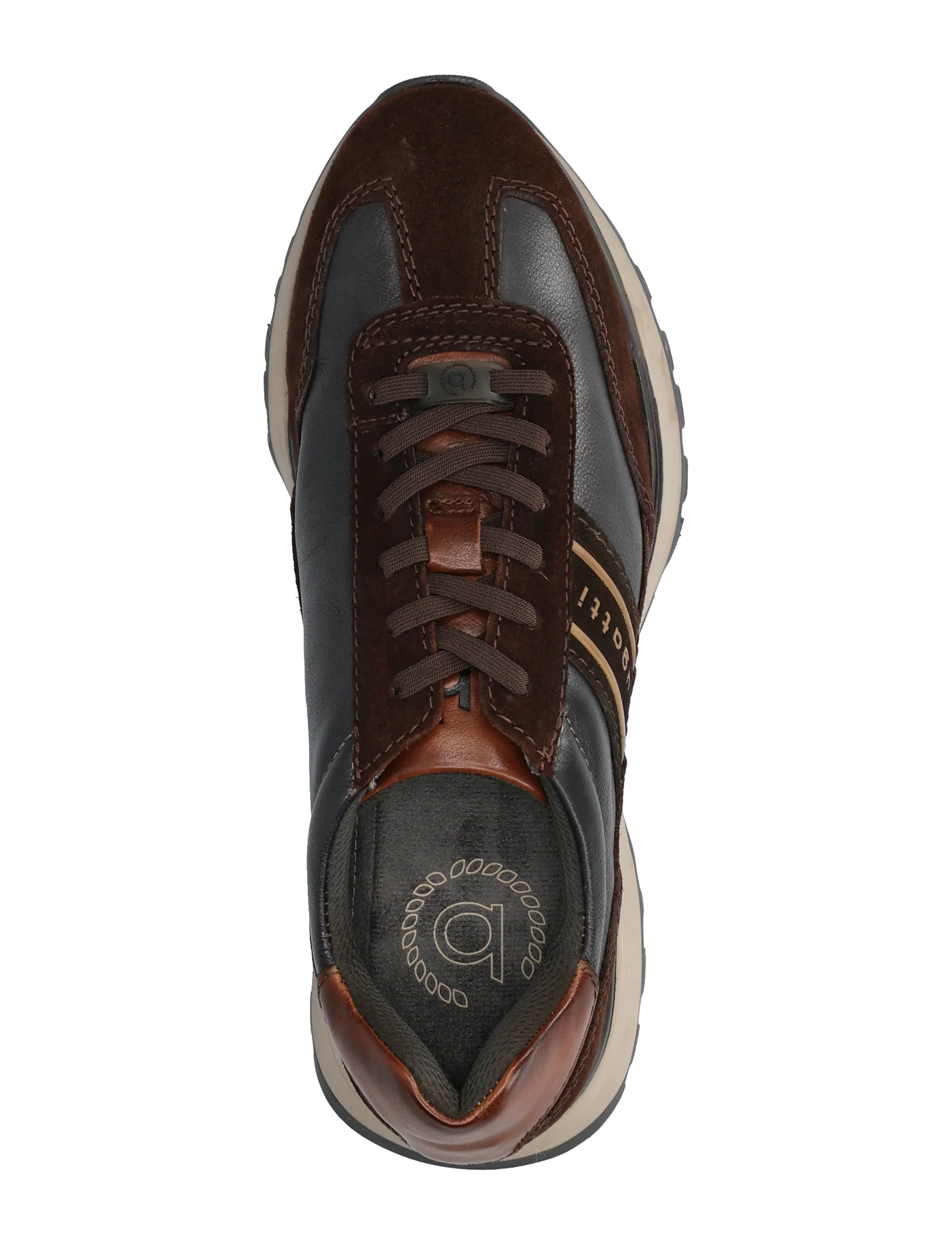 Bugatti - 15921 - sneakers - dark brown/dark grey - 3