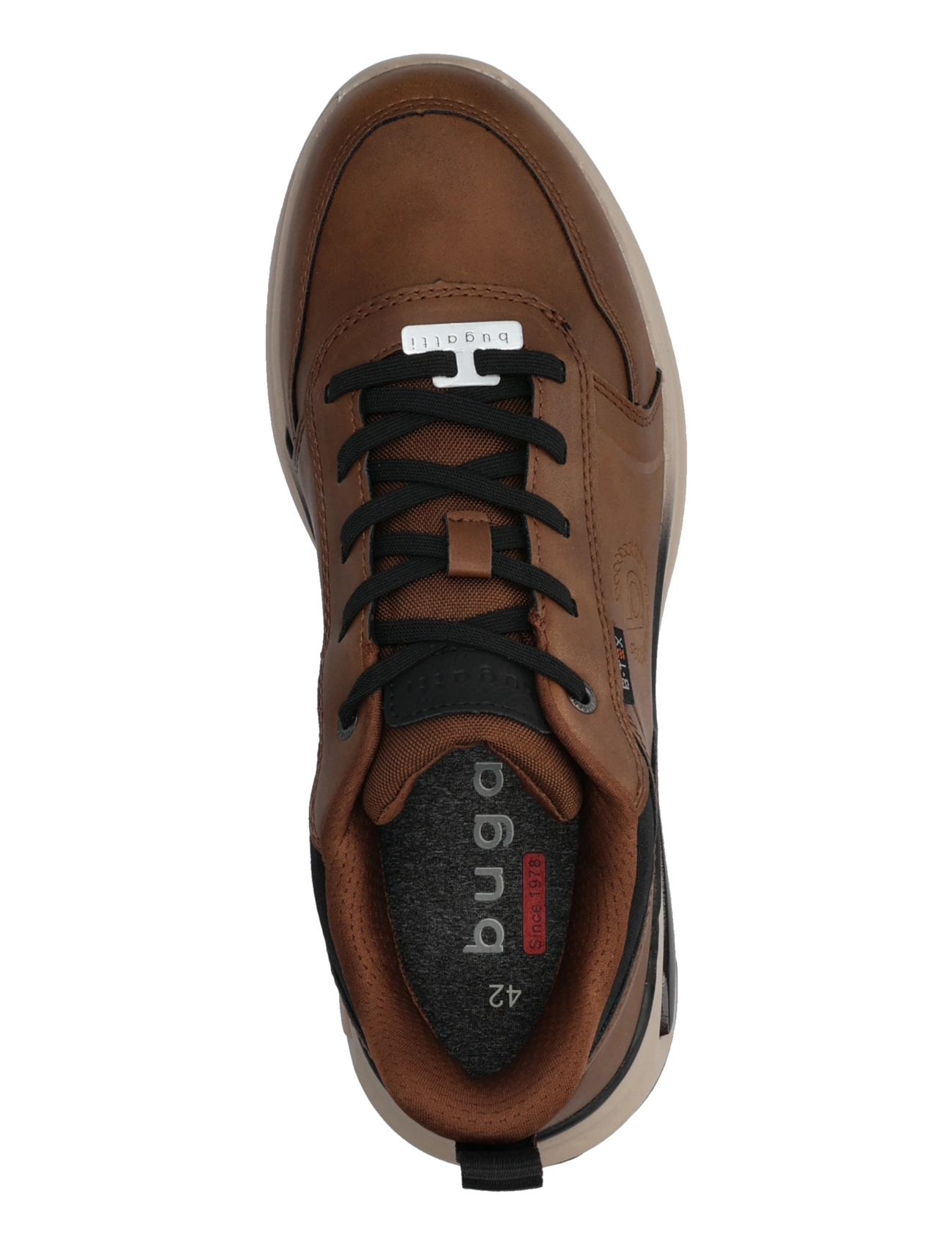 Bugatti - 6917 v1 - sneakers - cognac/black - 3