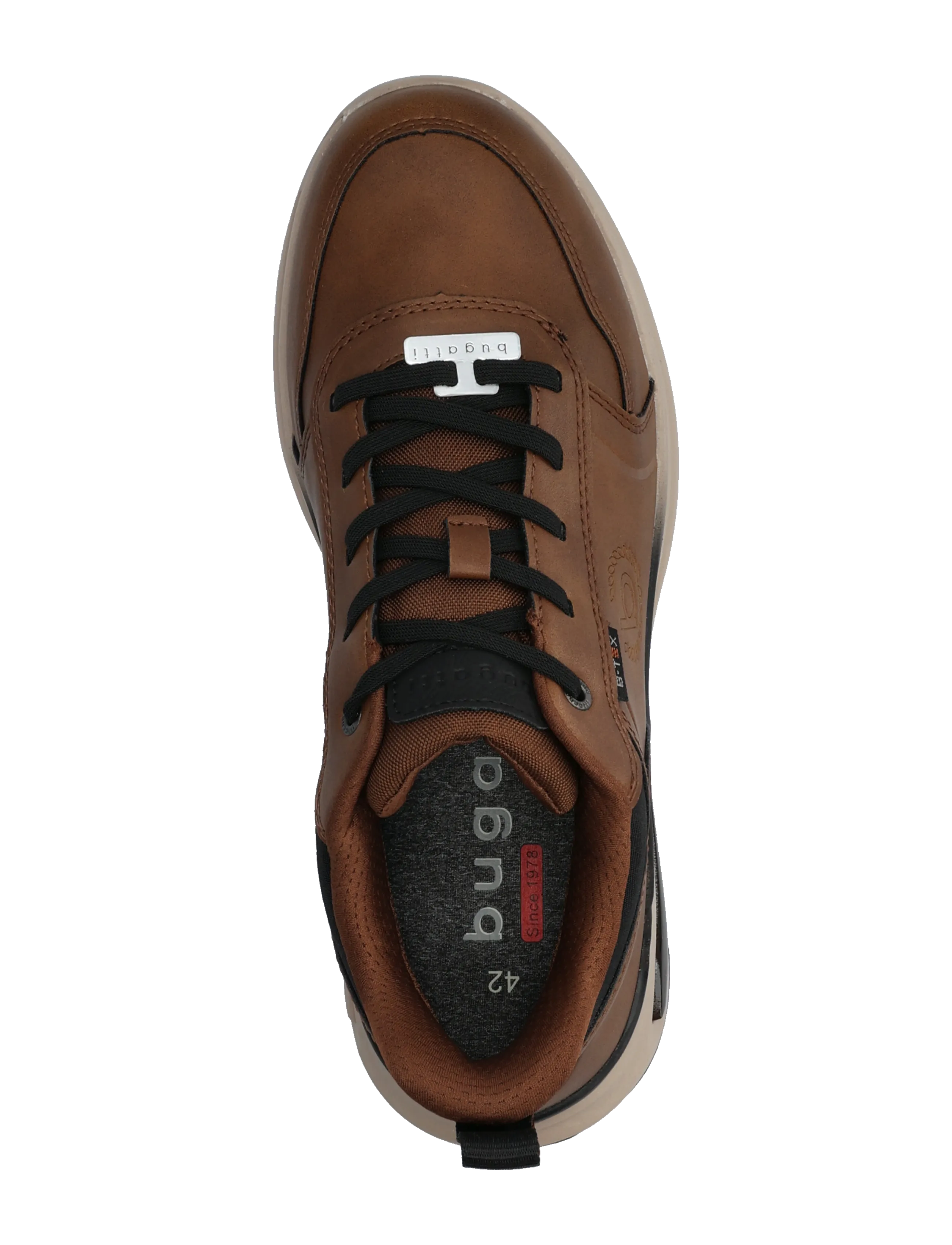 Bugatti - 6917 v1 - sneakers - cognac/black - 3