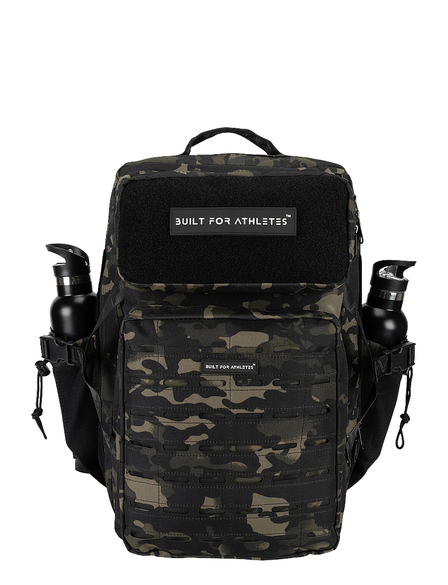 Built For Athletes - Large Black Camo 45L Hero 3.0 Backpack - black camo - 1