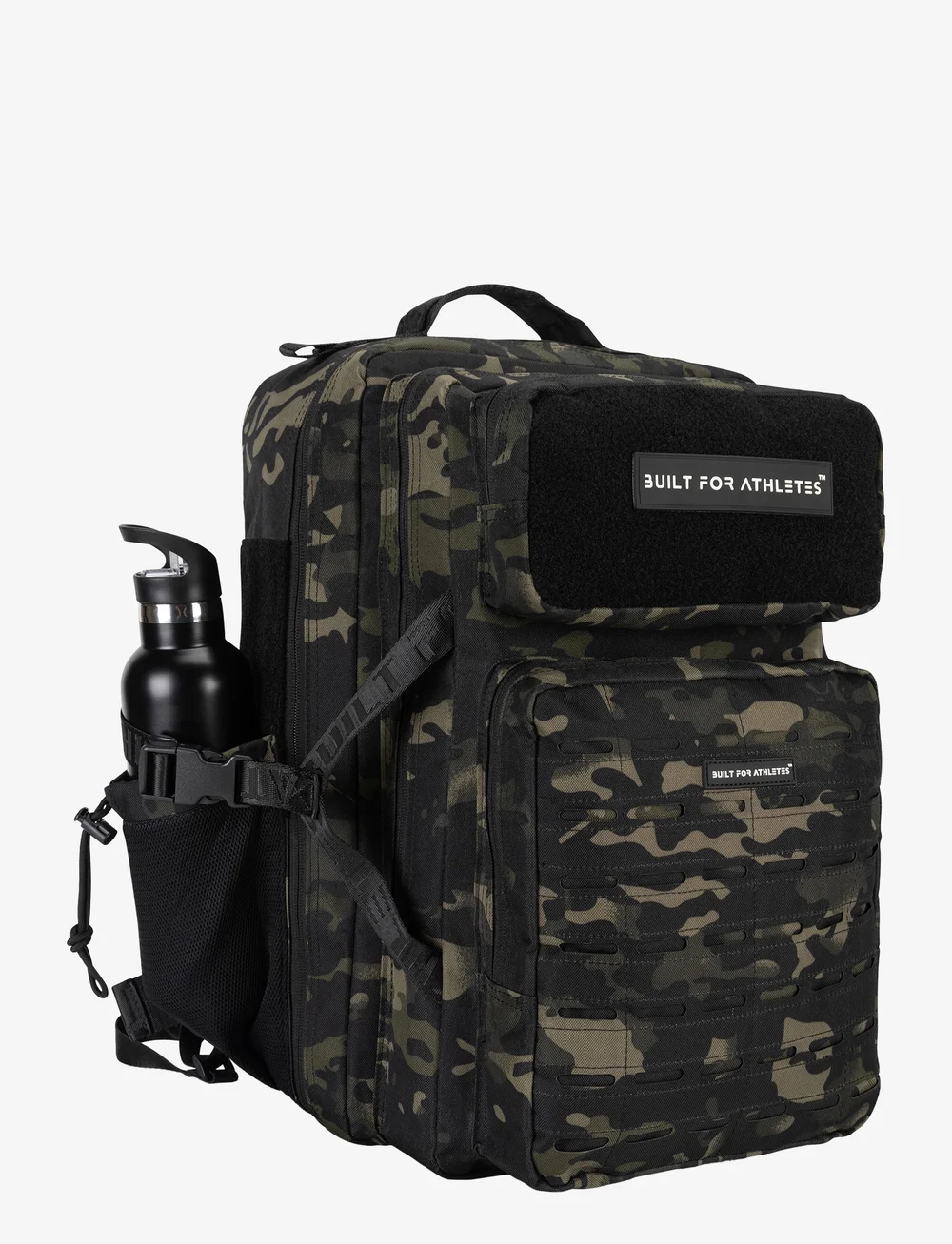 Built For Athletes - Large Black Camo 45L Hero 3.0 Backpack - sporttaschen - black camo - 2