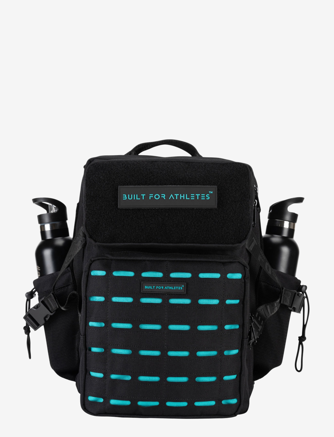 Built For Athletes - Medium Black & Aqua 25L Hero 3.0 Backpack - black aqua - 1