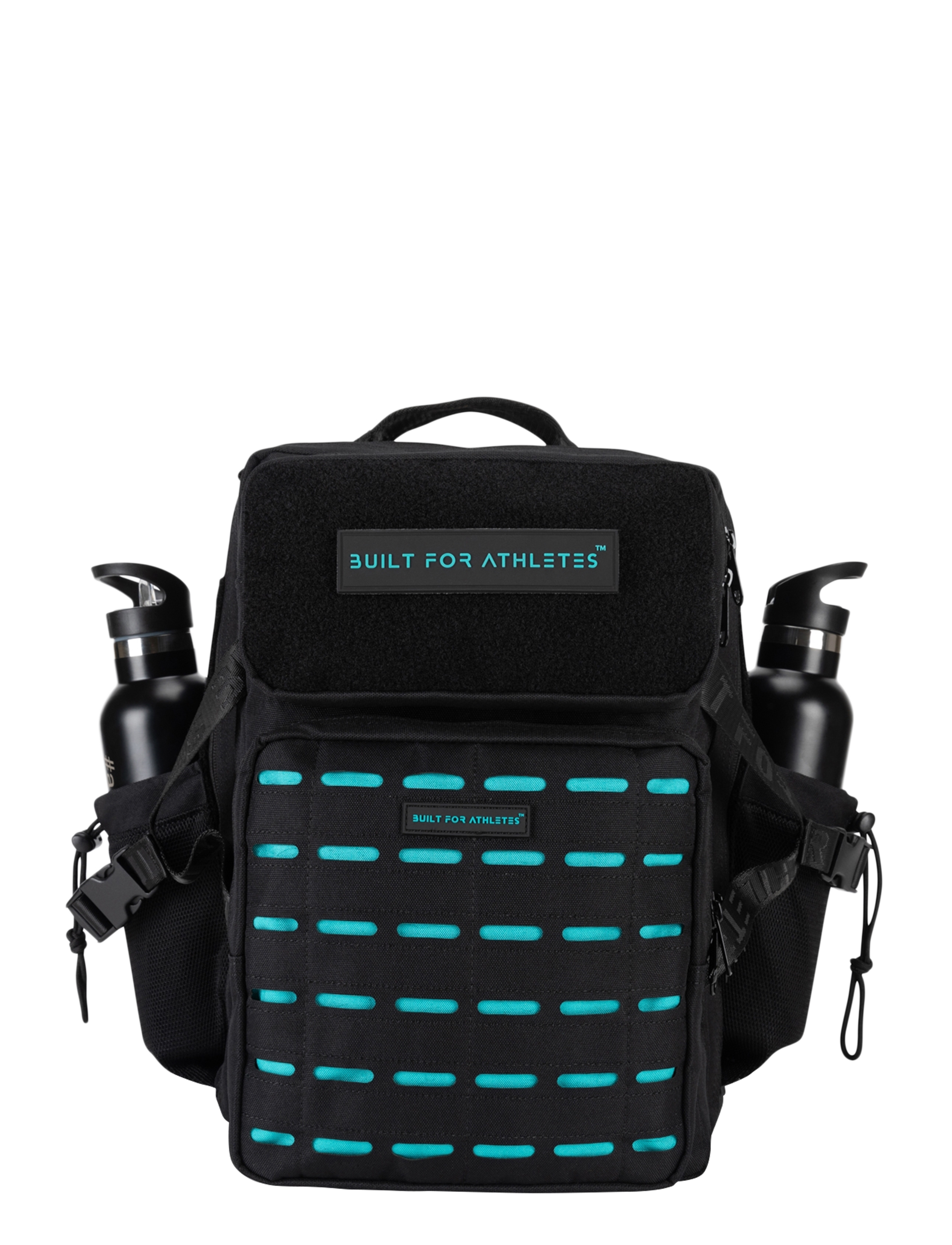 Built For Athletes - Medium Black & Aqua 25L Hero 3.0 Backpack - black aqua - 1