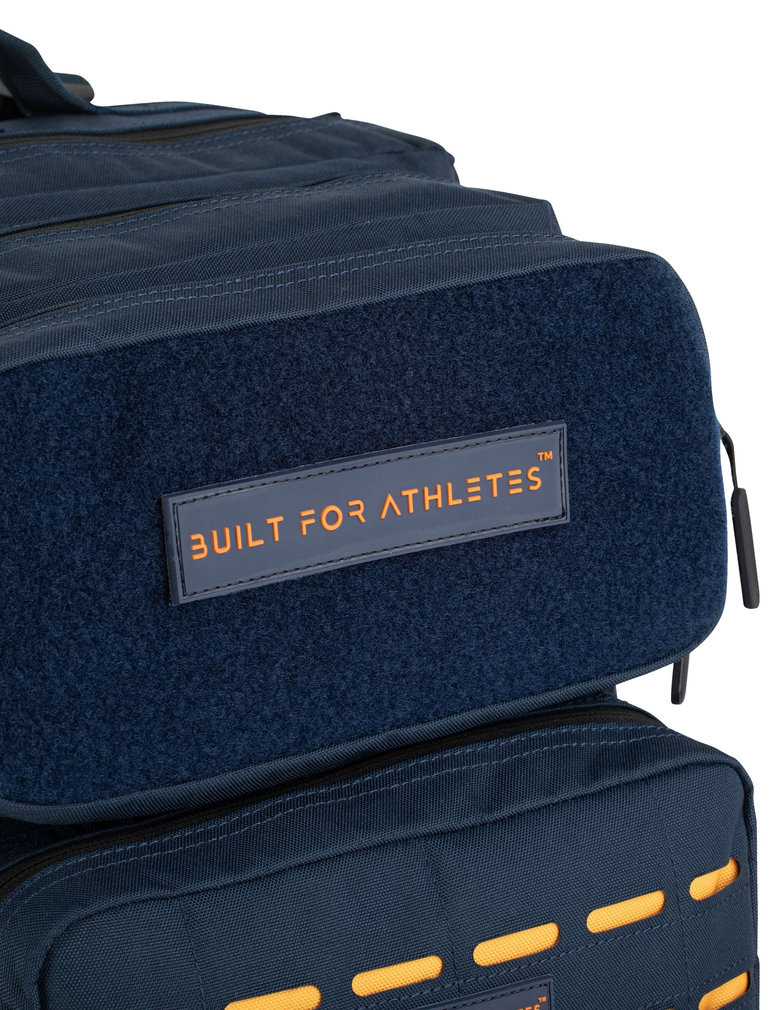 Built For Athletes - Large Navy & Orange Gym Backpack - dark blue orange - 3