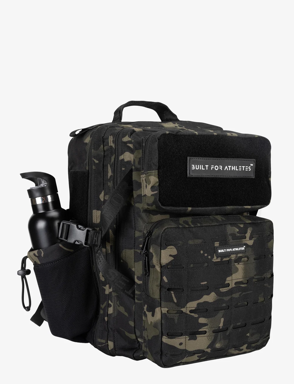Built For Athletes - Medium Black Camo Gym Backpack - sporttaschen - black camo - 5