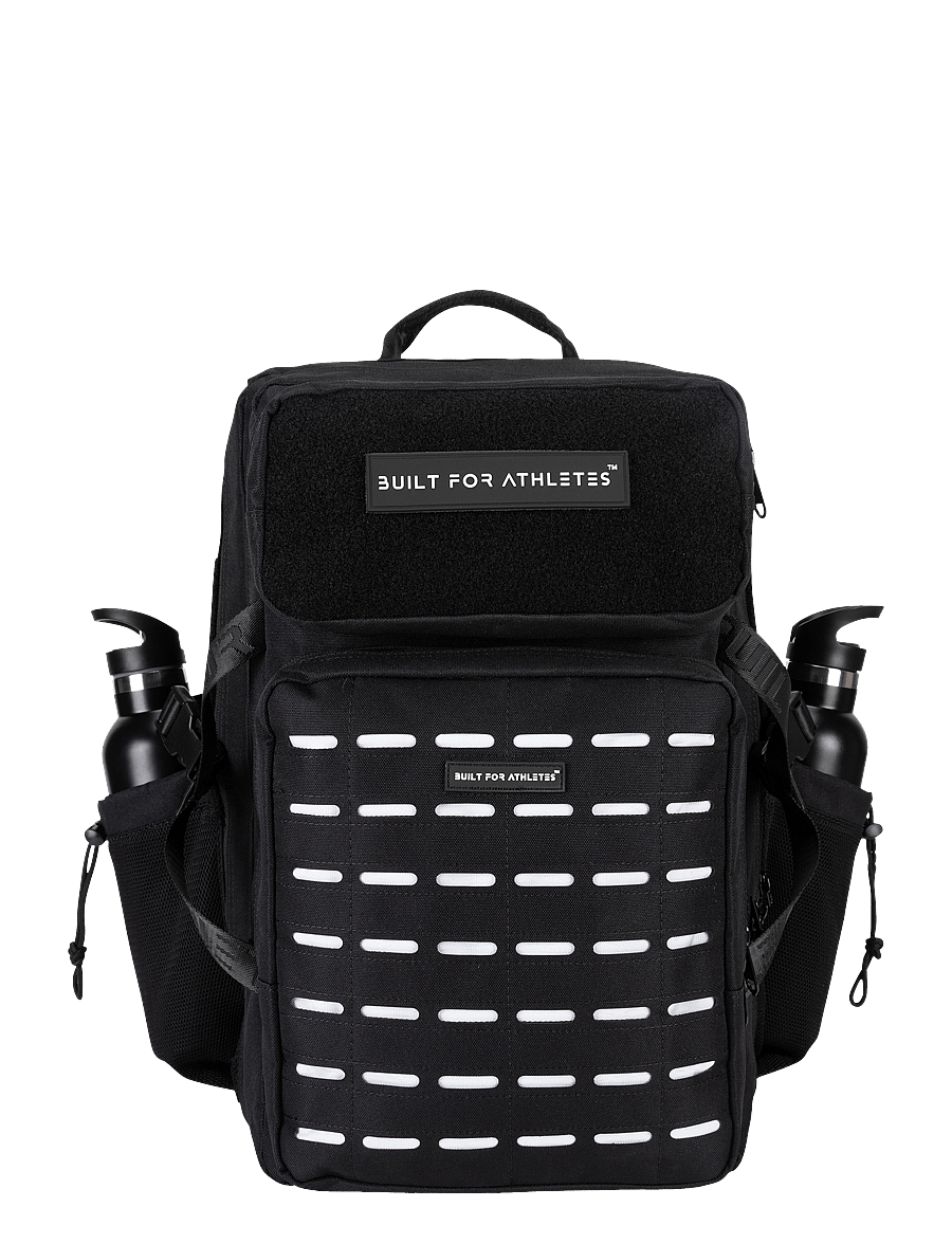 Built For Athletes - Large Monochrome 45L Hero 3.0 Backpack - black white - 1