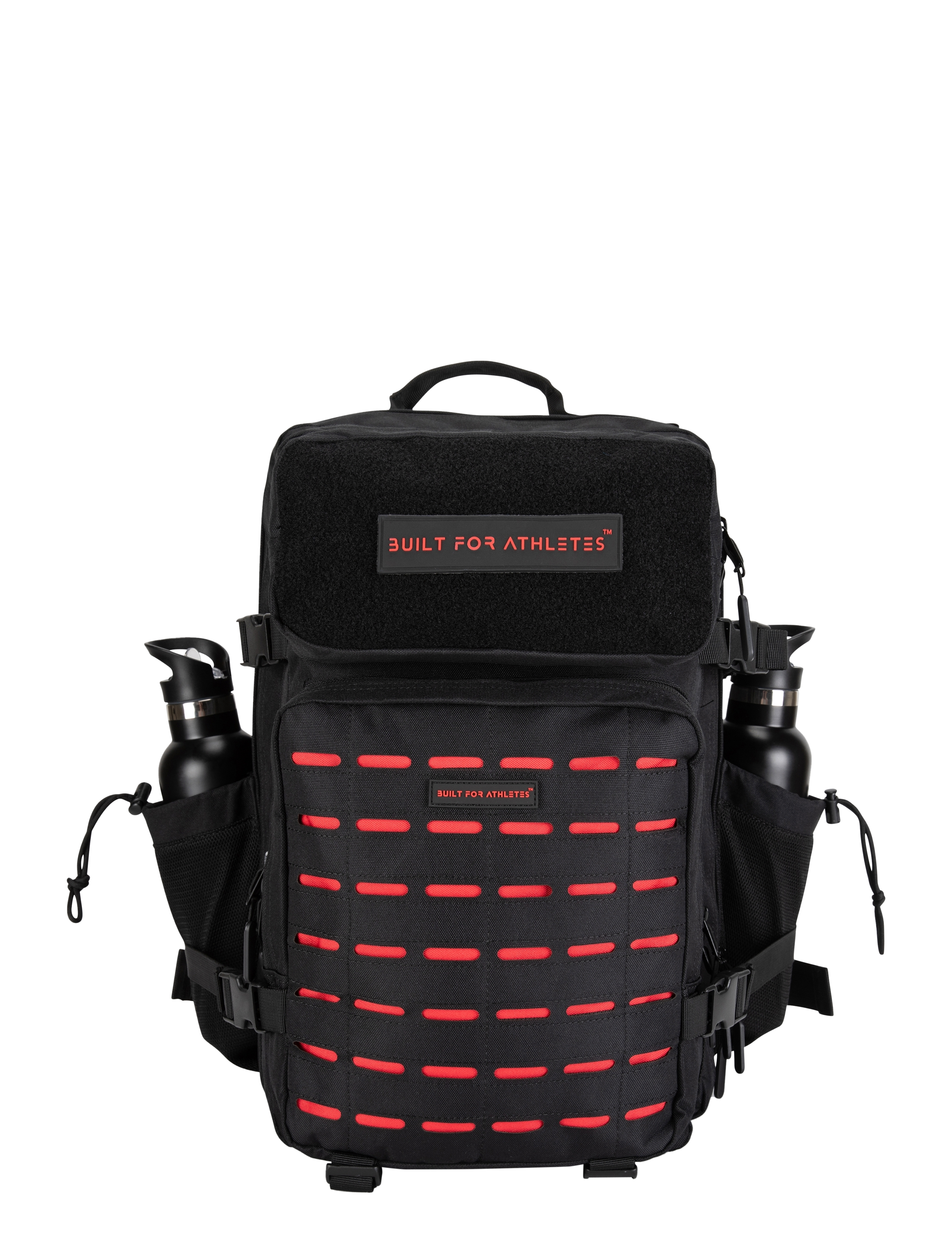 美品　BUILT FOR ATHLETES バックパック レッドカモ Built For Athletes Large Black & Red Gym Backpack (BFAREDBLACK45L