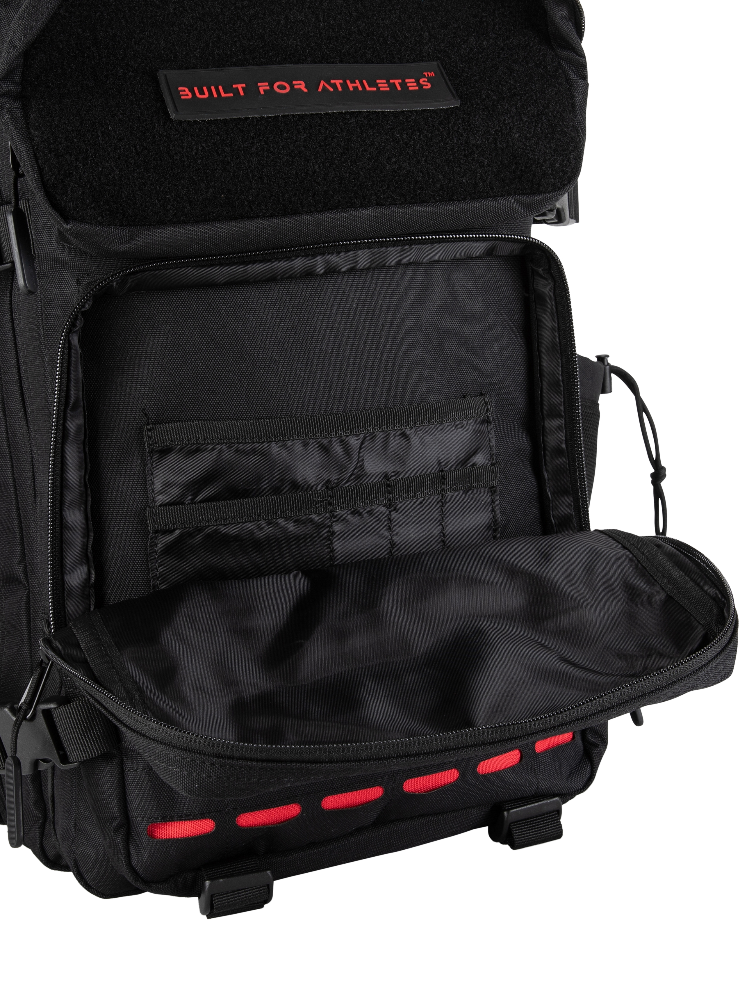 Built For Athletes Large Black & Red Gym Backpack (BFAREDBLACK45L