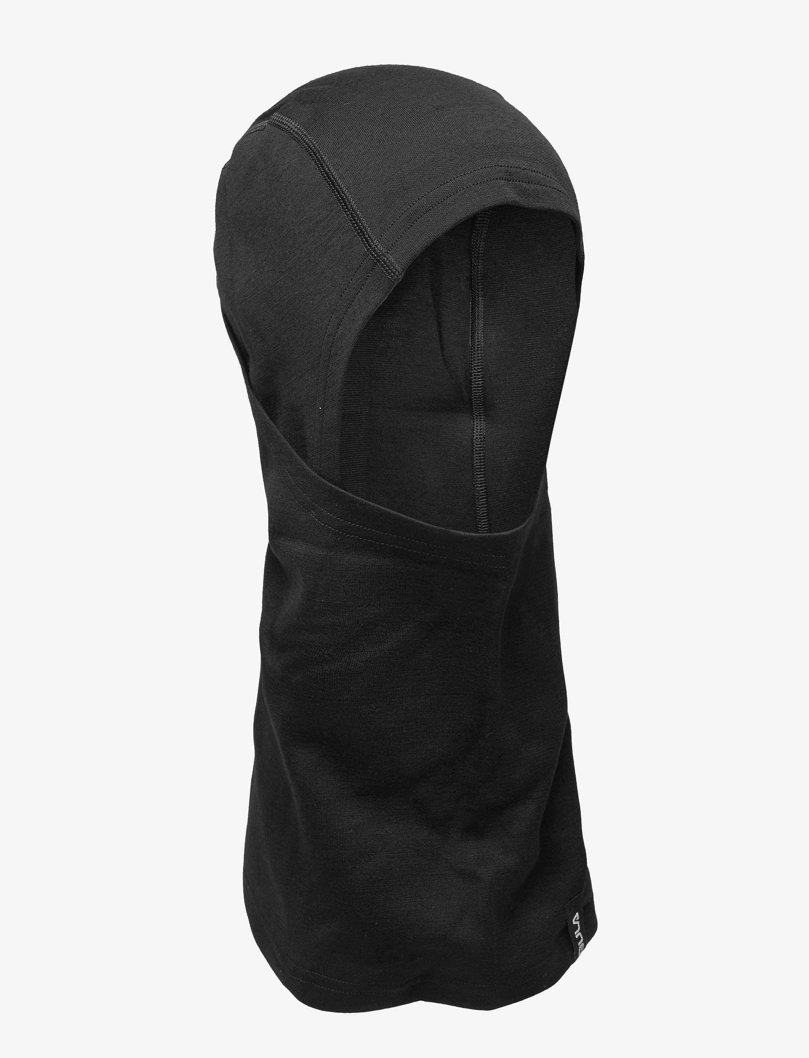 Wool Convertible Balaclava - BLACK